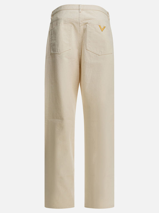 Straight-leg jeans 100% cotton  White - Valentino Men | PLP | VIETTI Online Store | 2
