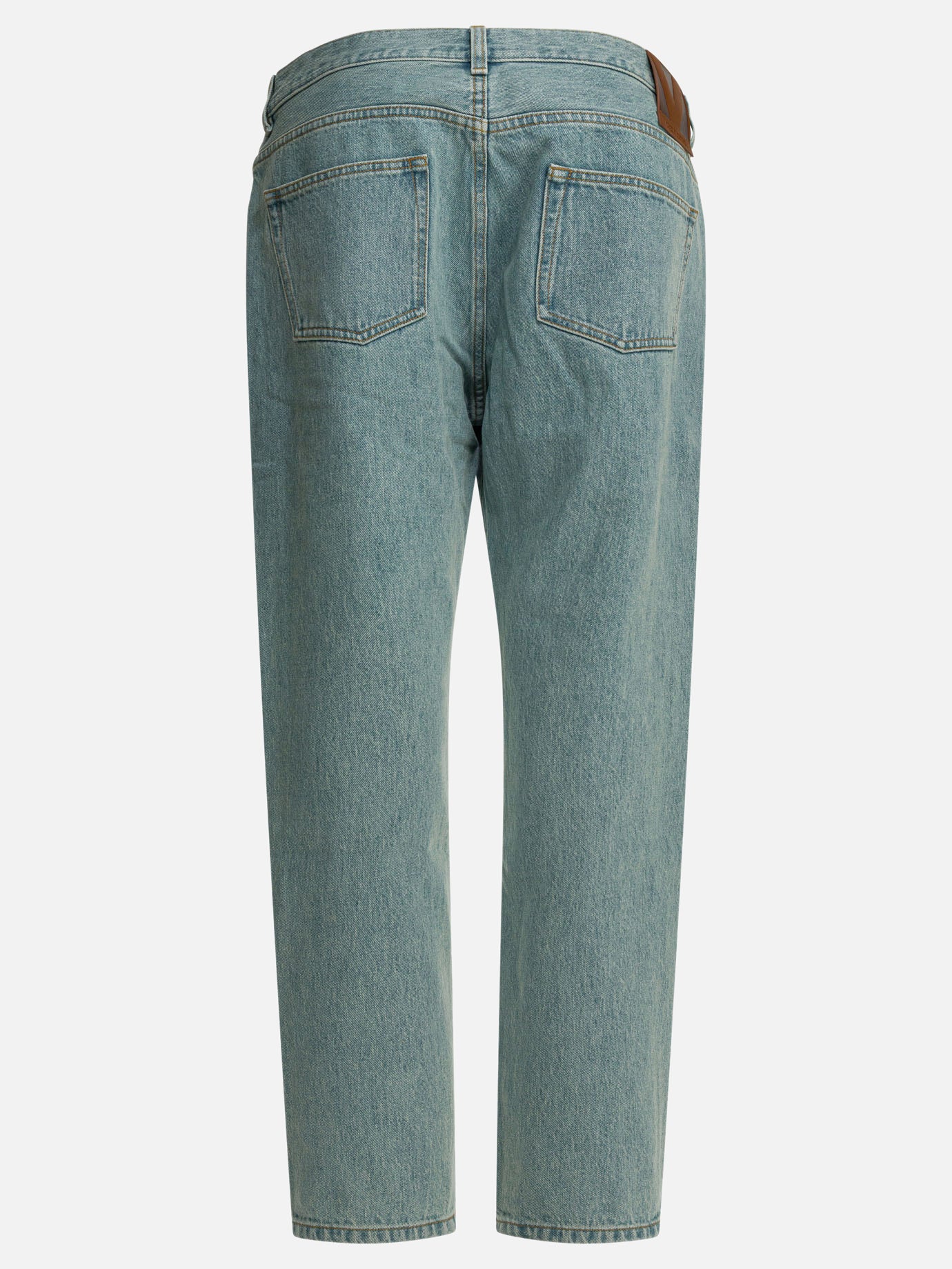 Straight-leg jeans 100% cotton  Light blue - Valentino Men | PDP | VIETTI Online Store | Zoom-Modal_2
