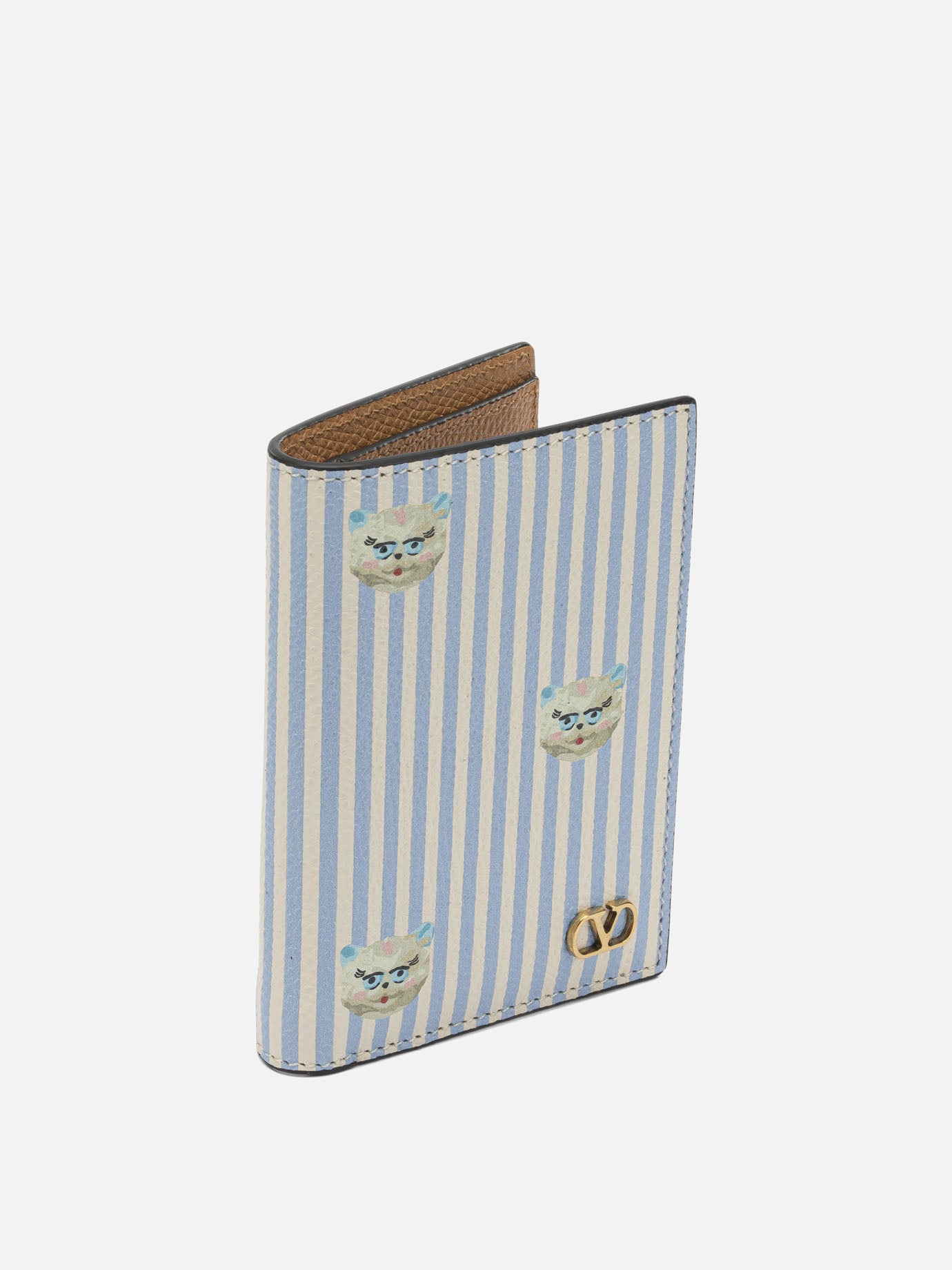 Card holders 100% calf leather  Light blue - Valentino Garavani Men | PDP | VIETTI Online Store | Zoom-Modal_2
