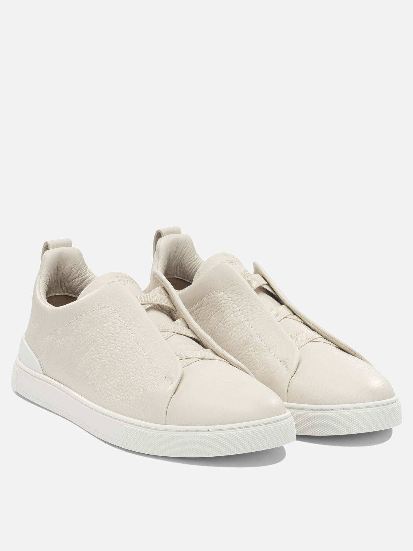 Low top sneakers 100% leather - 100% rubber  White - Zegna Men | PDP | VIETTI Online Store | thumbnail_2