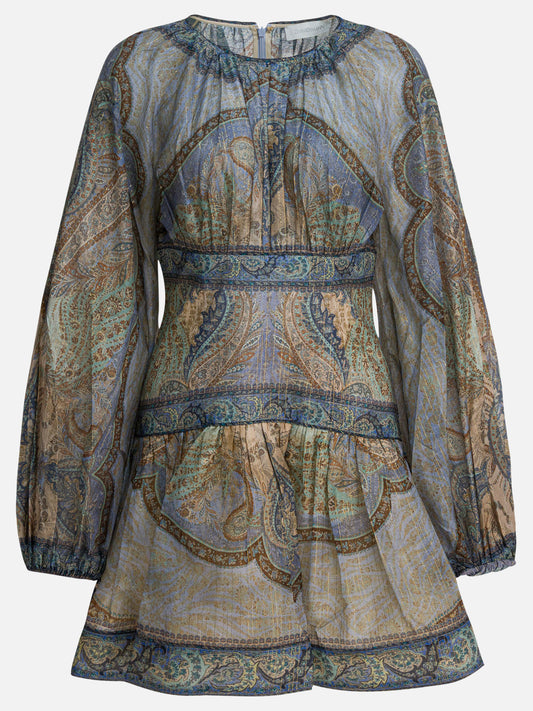 Mini dresses Paisley  Blue - Zimmermann Women | PDP | VIETTI Online Store 
