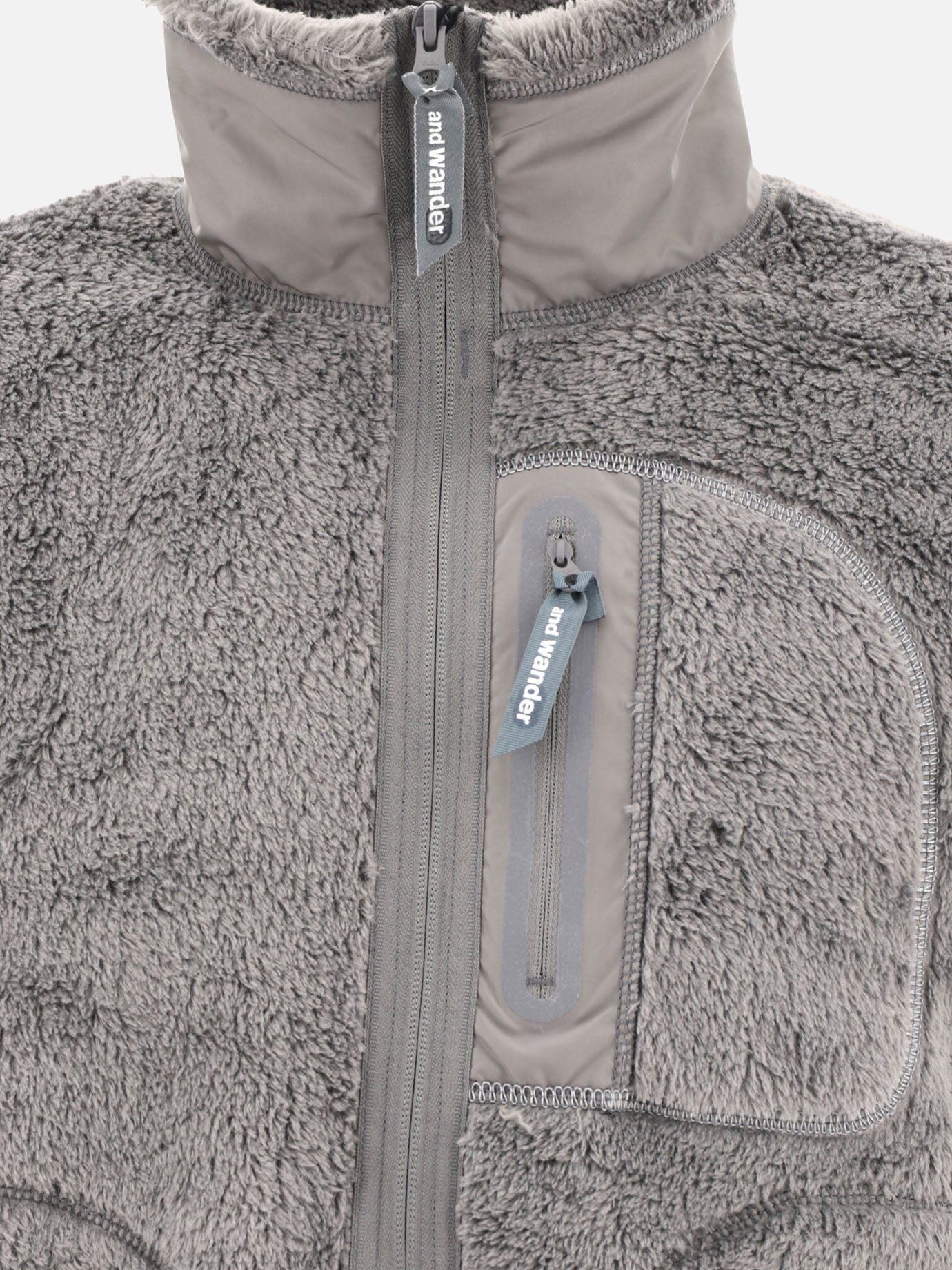 Fleece jackets 100% polyester  Grey - and Wander Men | PDP | VIETTI Online Store | thumbnail_3