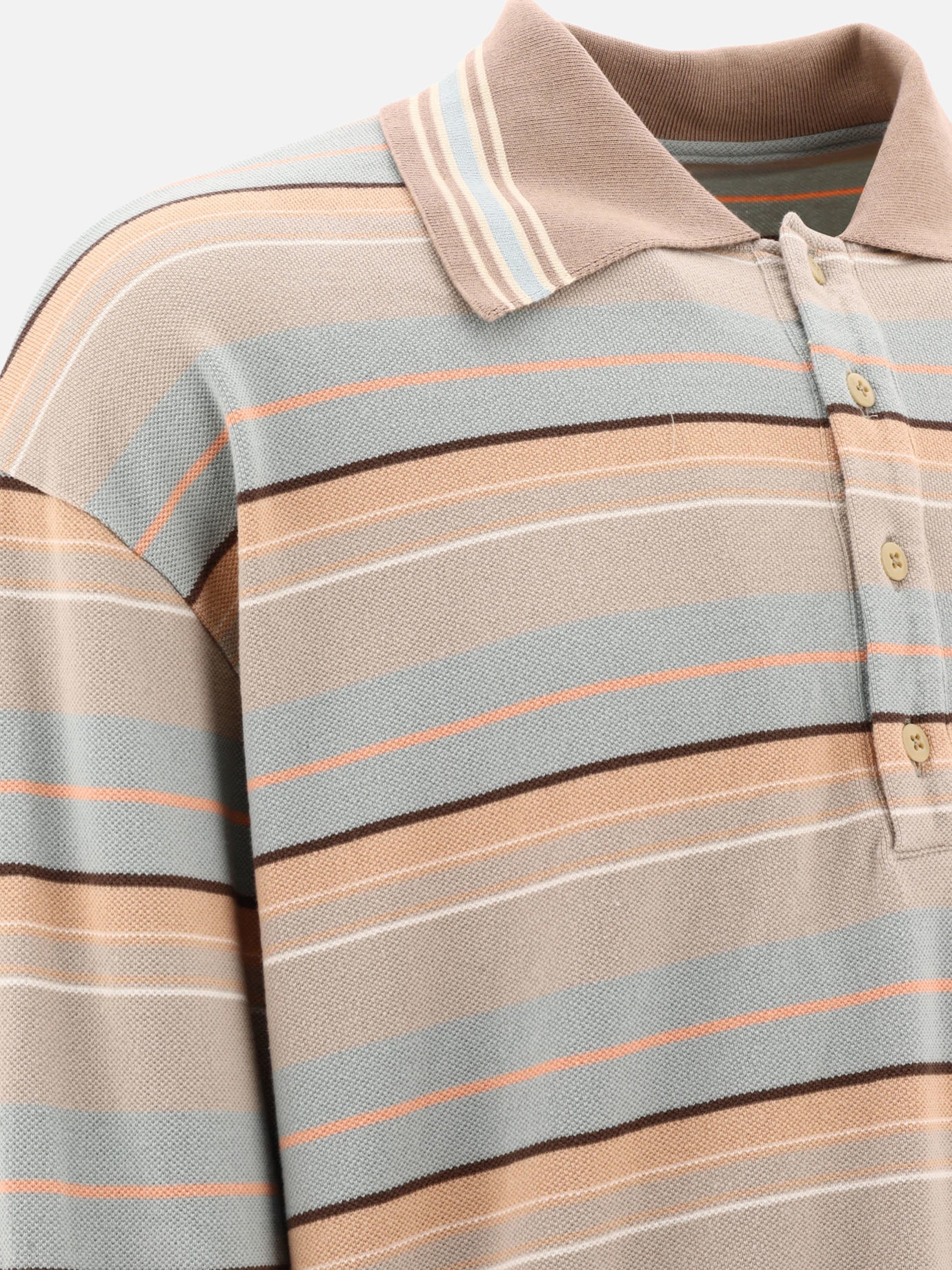 Polo shirts with buttons 100% cotone  Brown - KAPITAL Men | PDP | VIETTI Online Store | Zoom-Modal_4
