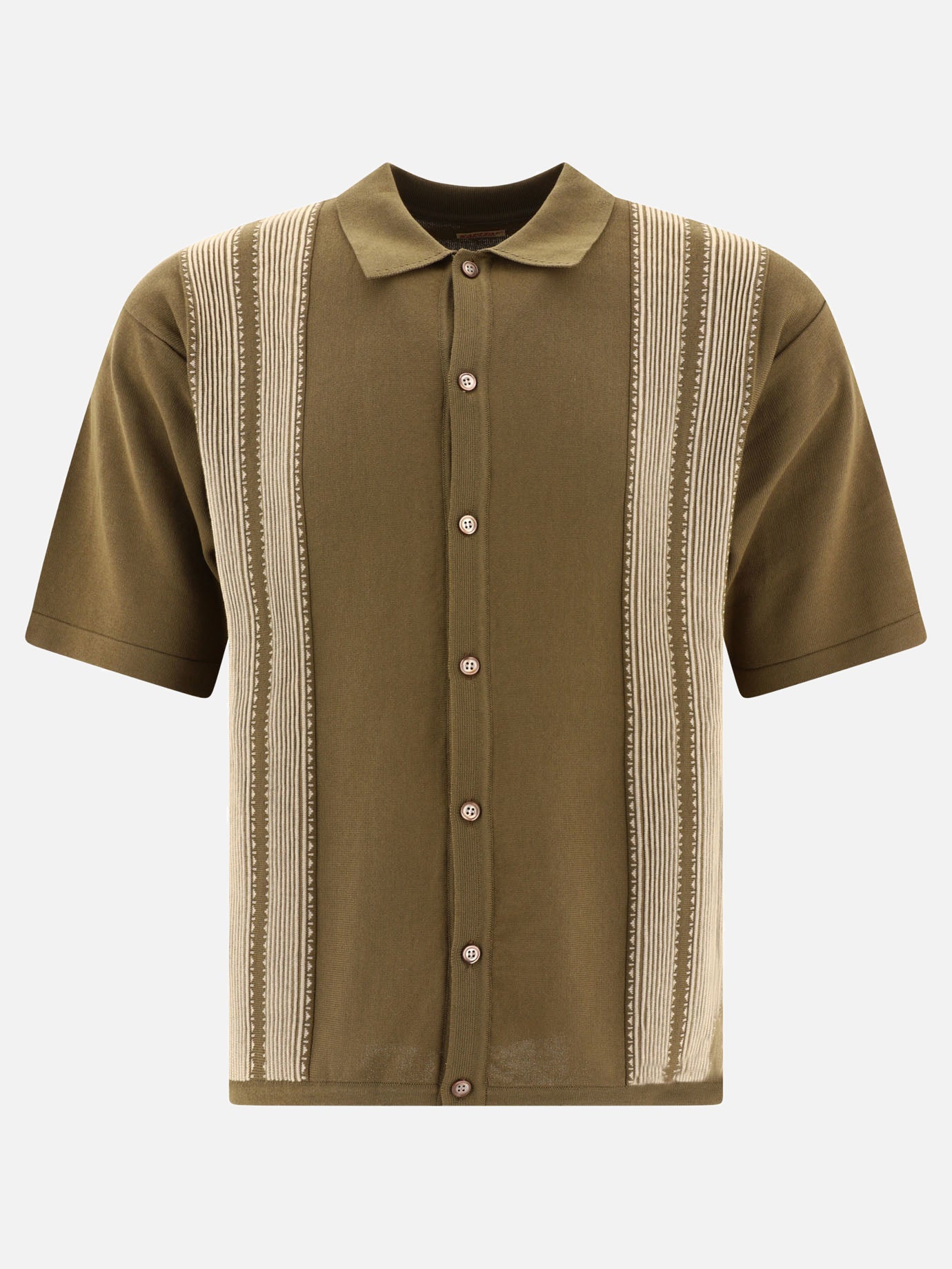 Polo shirts with buttons 100% cotone  Green - KAPITAL Men | PDP | VIETTI Online Store | Zoom-Modal
