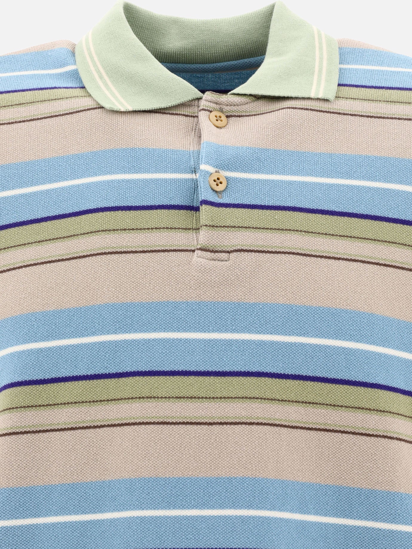 Polo shirts with buttons 100% cotone  Beige - KAPITAL Men | PDP | VIETTI Online Store | Zoom-Modal_3

