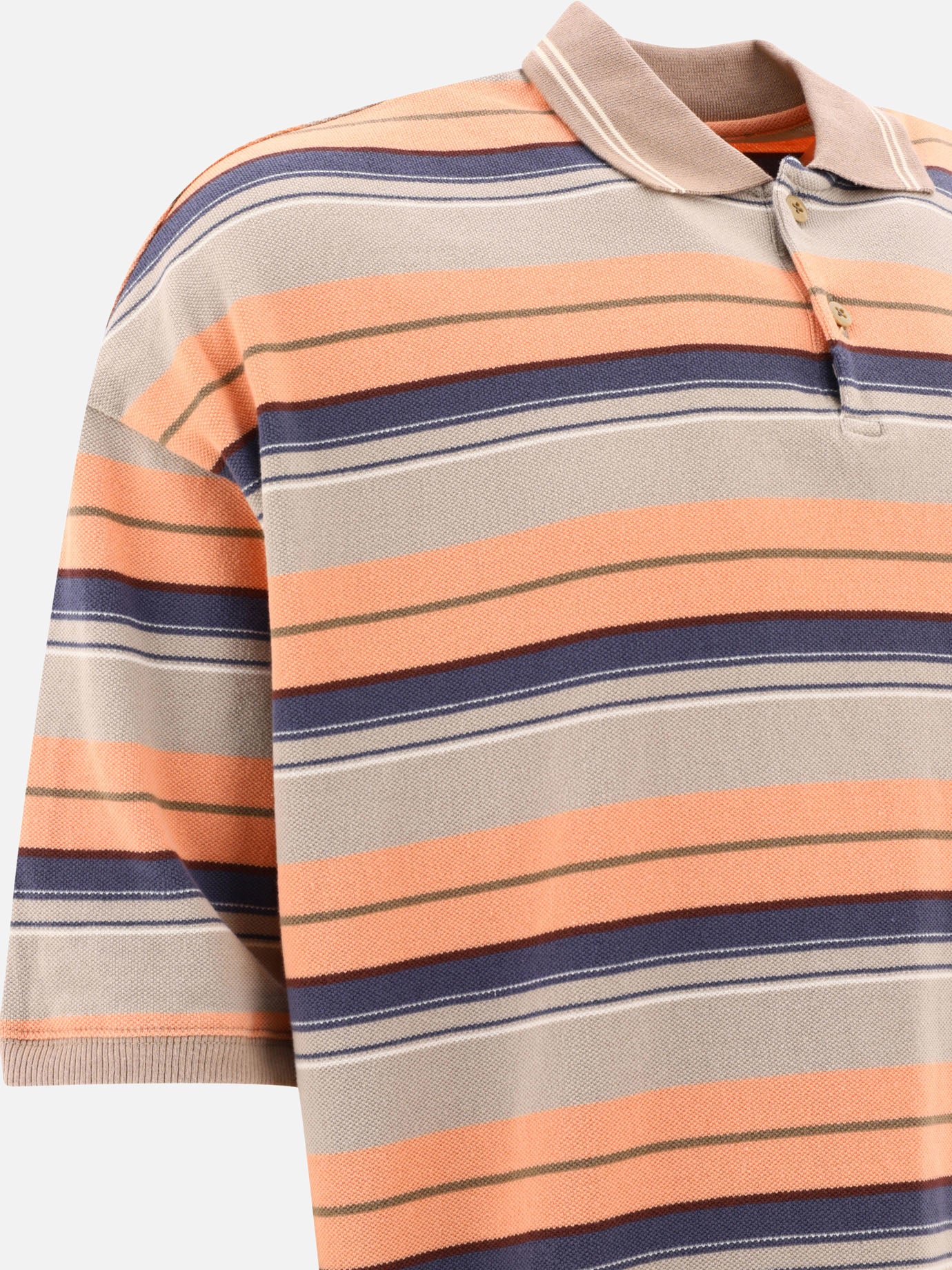 Polo shirts with buttons 100% cotone  Orange - KAPITAL Men | PDP | VIETTI Online Store | thumbnail_4