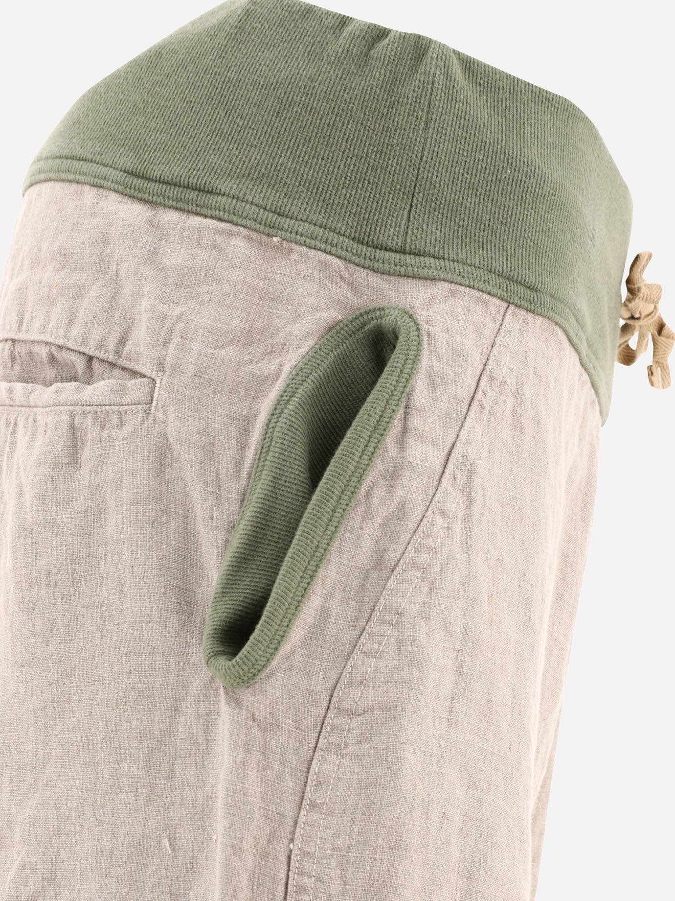 Leisure trousers 100% linen  Beige - KAPITAL Men | PDP | VIETTI Online Store | thumbnail_4