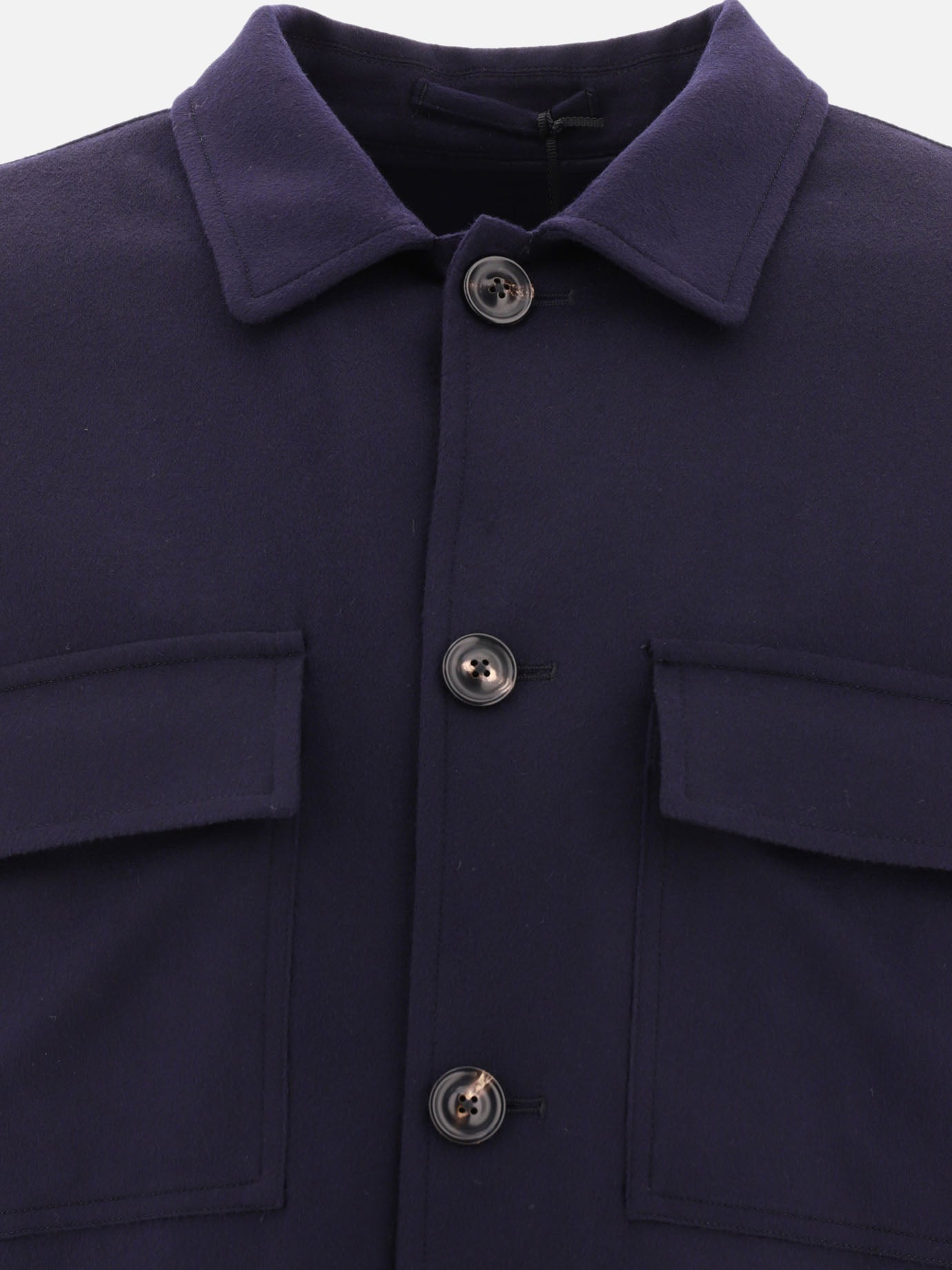 Overshirt jackets 94% wool 6% cashmere  Blue - Lardini Men | PDP | VIETTI Online Store | thumbnail_3