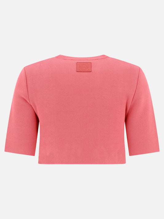 Crop tops 49% viscose 29% cotton 19% polyamide 1% leather  Pink - Loewe Women | PLP | VIETTI Online Store | 2
