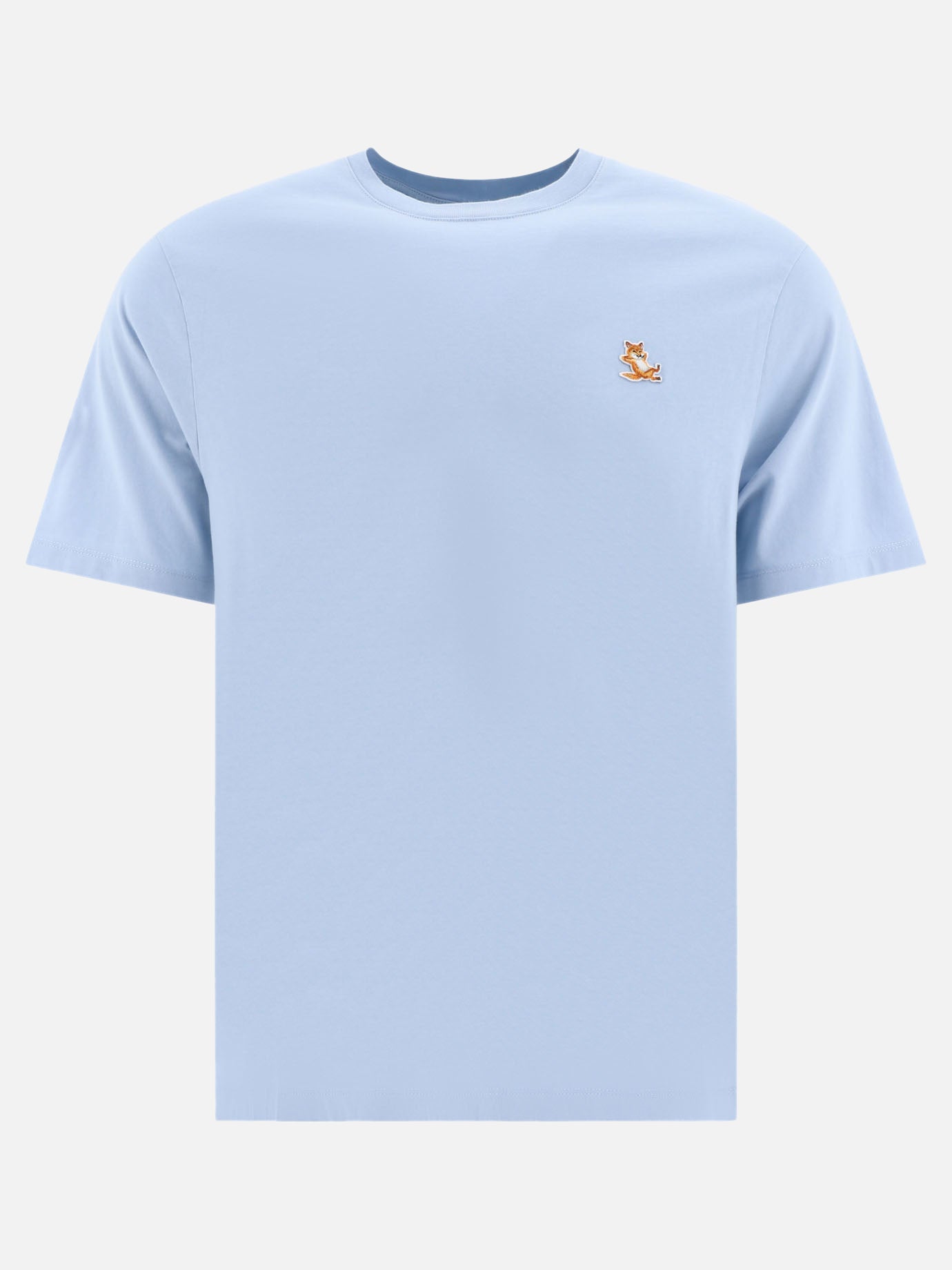 Crewneck t-shirts 100% cotton  Light blue - Maison Kitsuné Men | PDP | VIETTI Online Store | thumbnail