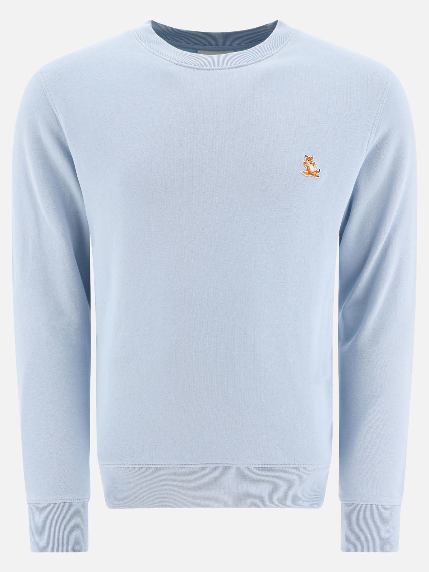 Crewnecks 100% cotton  Light blue - Maison Kitsuné Men | PDP | VIETTI Online Store | Zoom-Modal

