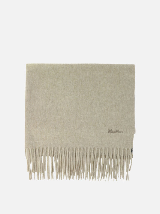Fringed scarves 100% cashmere  Beige - Max Mara Women | PLP | VIETTI Online Store 
