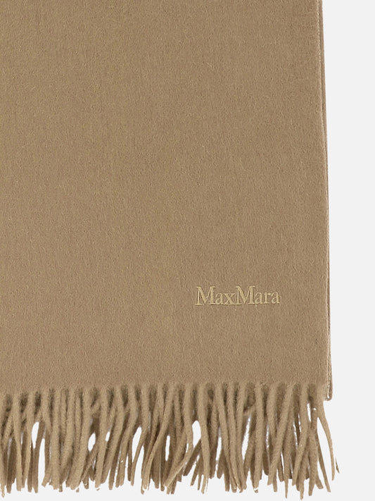 Fringed scarves 100% cashmere  Beige - Max Mara Women | PLP | VIETTI Online Store | 2
