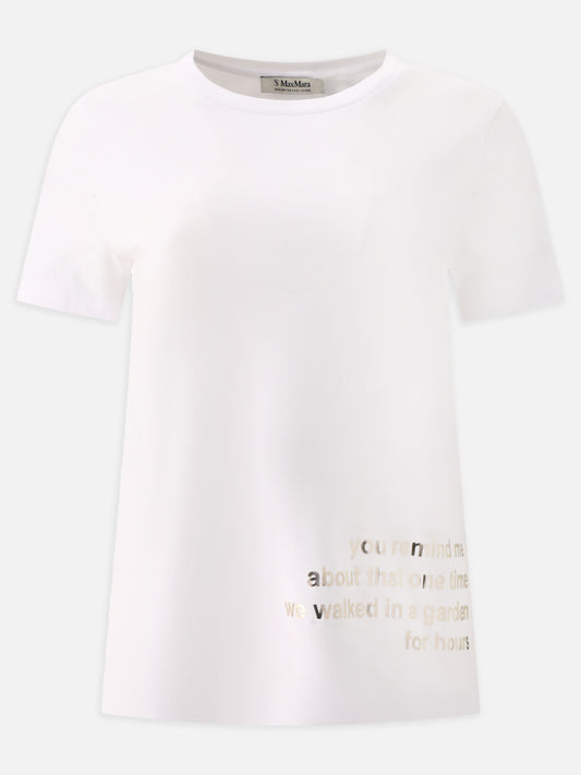 Crewneck t-shirts 100% cotone  White - Max Mara S Women | PLP | VIETTI Online Store 

