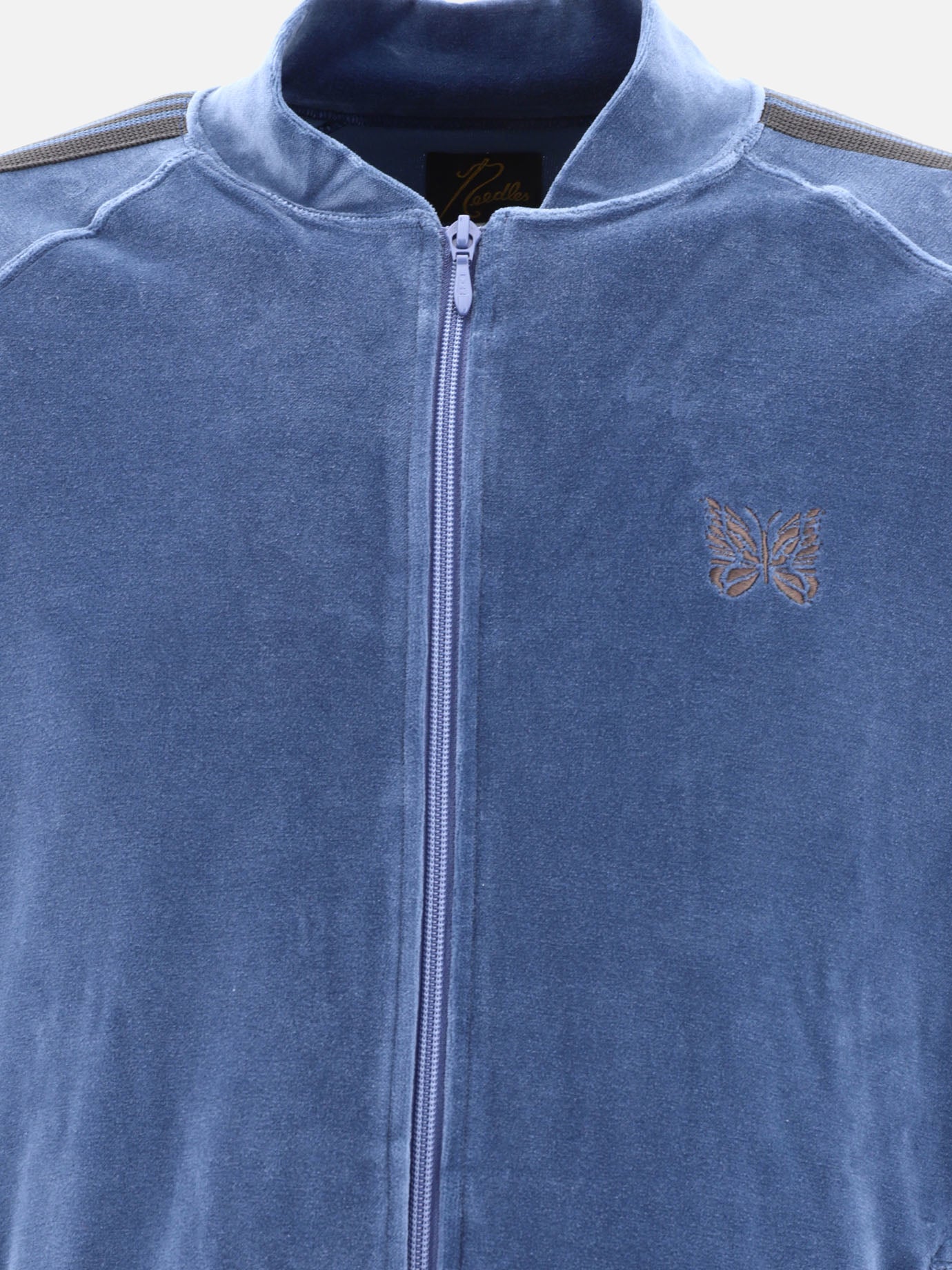 Full zip sweatshirts 77% cotton 23% polyester  Light blue - Needles Men | PDP | VIETTI Online Store | thumbnail_3