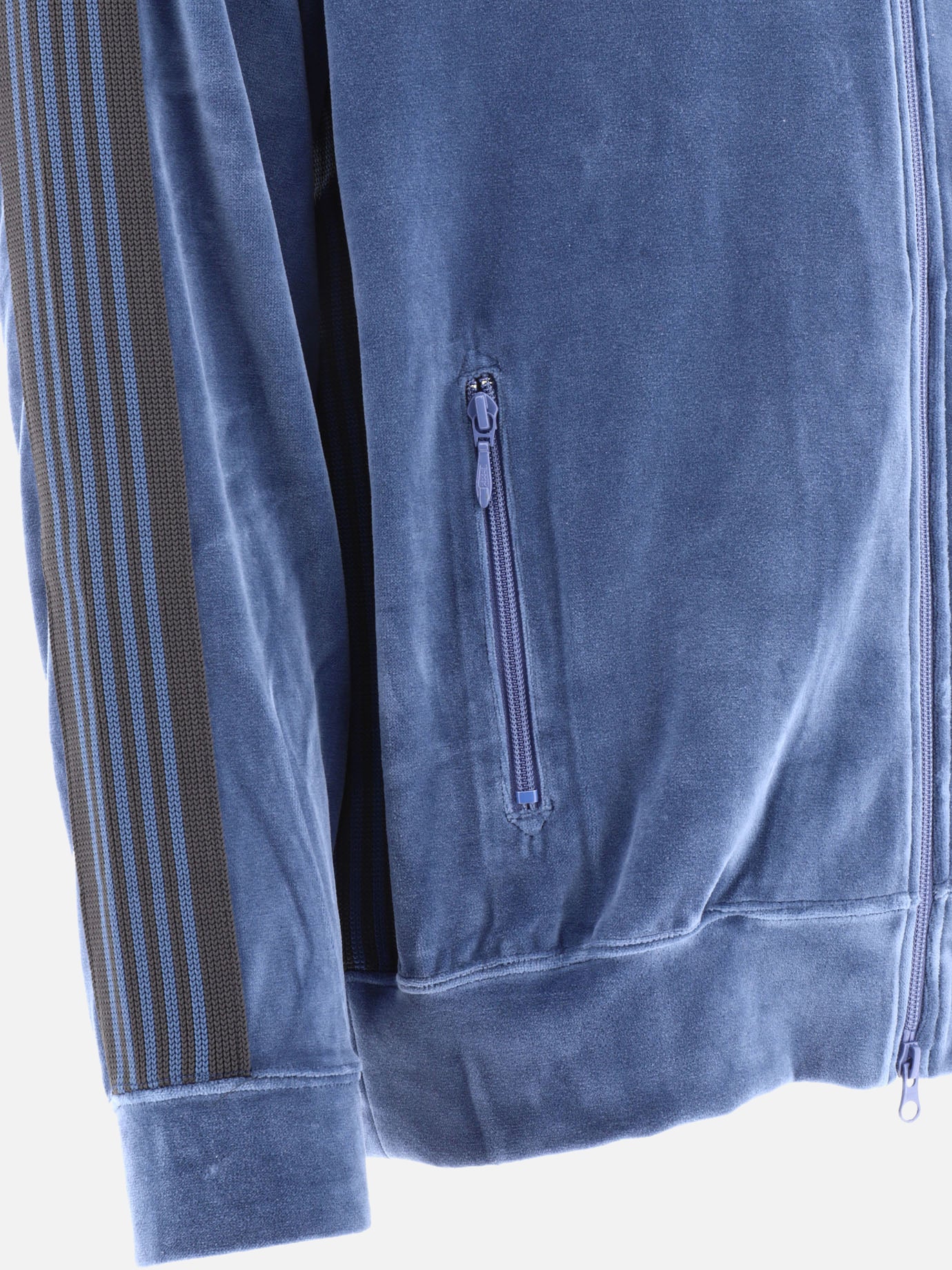 Full zip sweatshirts 77% cotton 23% polyester  Light blue - Needles Men | PDP | VIETTI Online Store | thumbnail_4