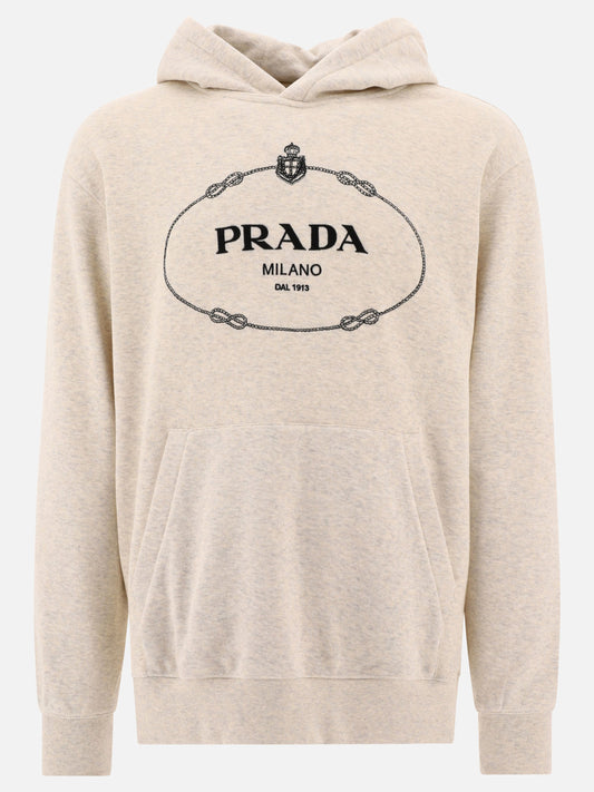 Hoodies 100% cotone  Beige - Prada Men | PLP | VIETTI Online Store 
