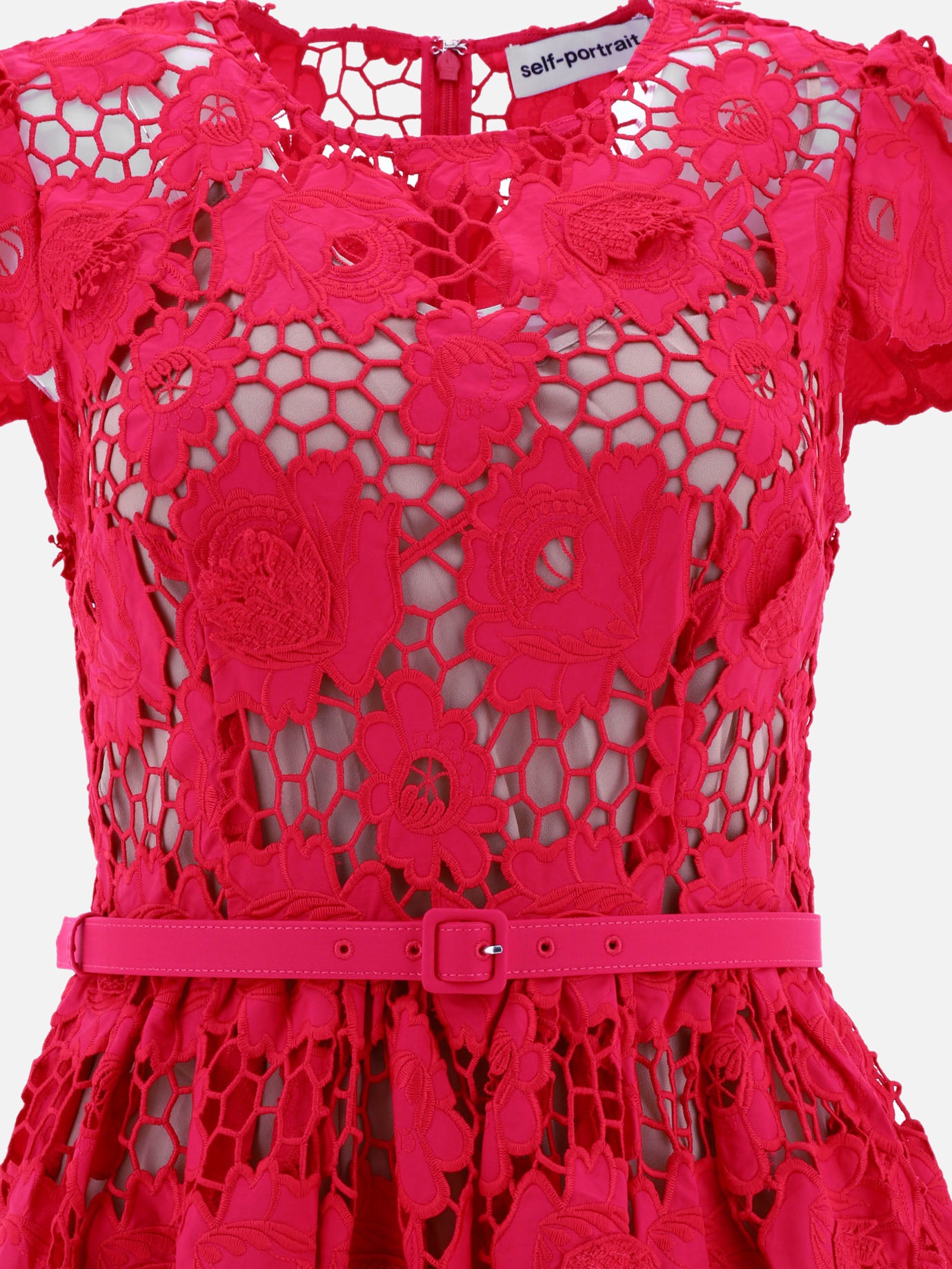 Long dresses 100% cotone  Red - Self-portrait Women | PDP | VIETTI Online Store | Zoom-Modal_3
