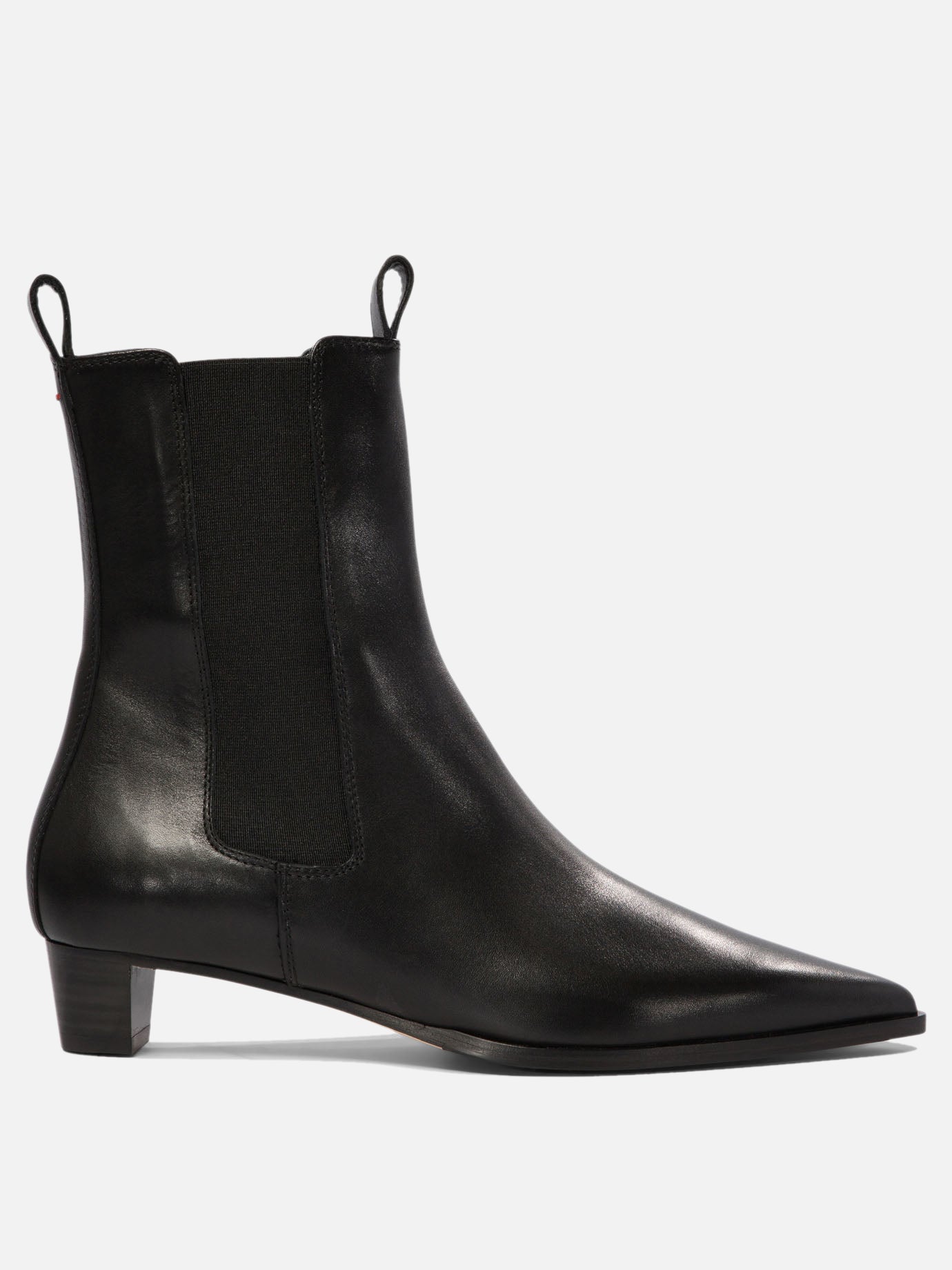 Pull-on boots 100% leather - 70% leather 30% rubber  Black - Aeyde Women | PDP | VIETTI Online Store | thumbnail