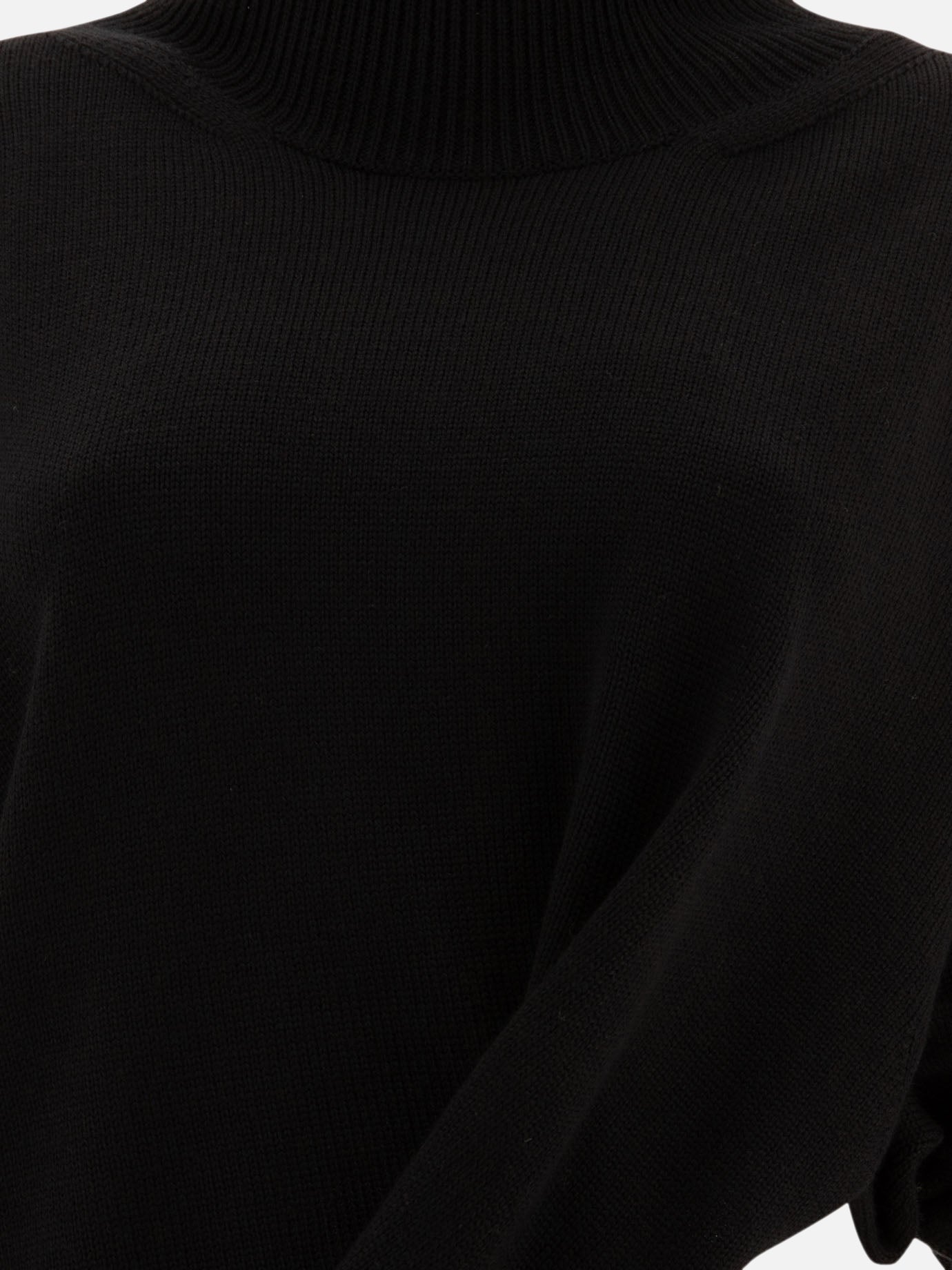 Asymmetric turtleneck sweater