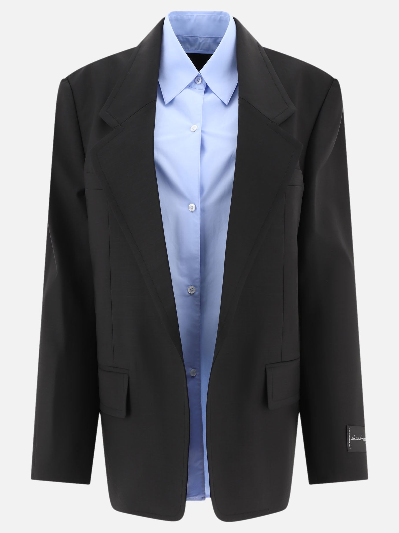 Pre-styled oversize blazer with dickie