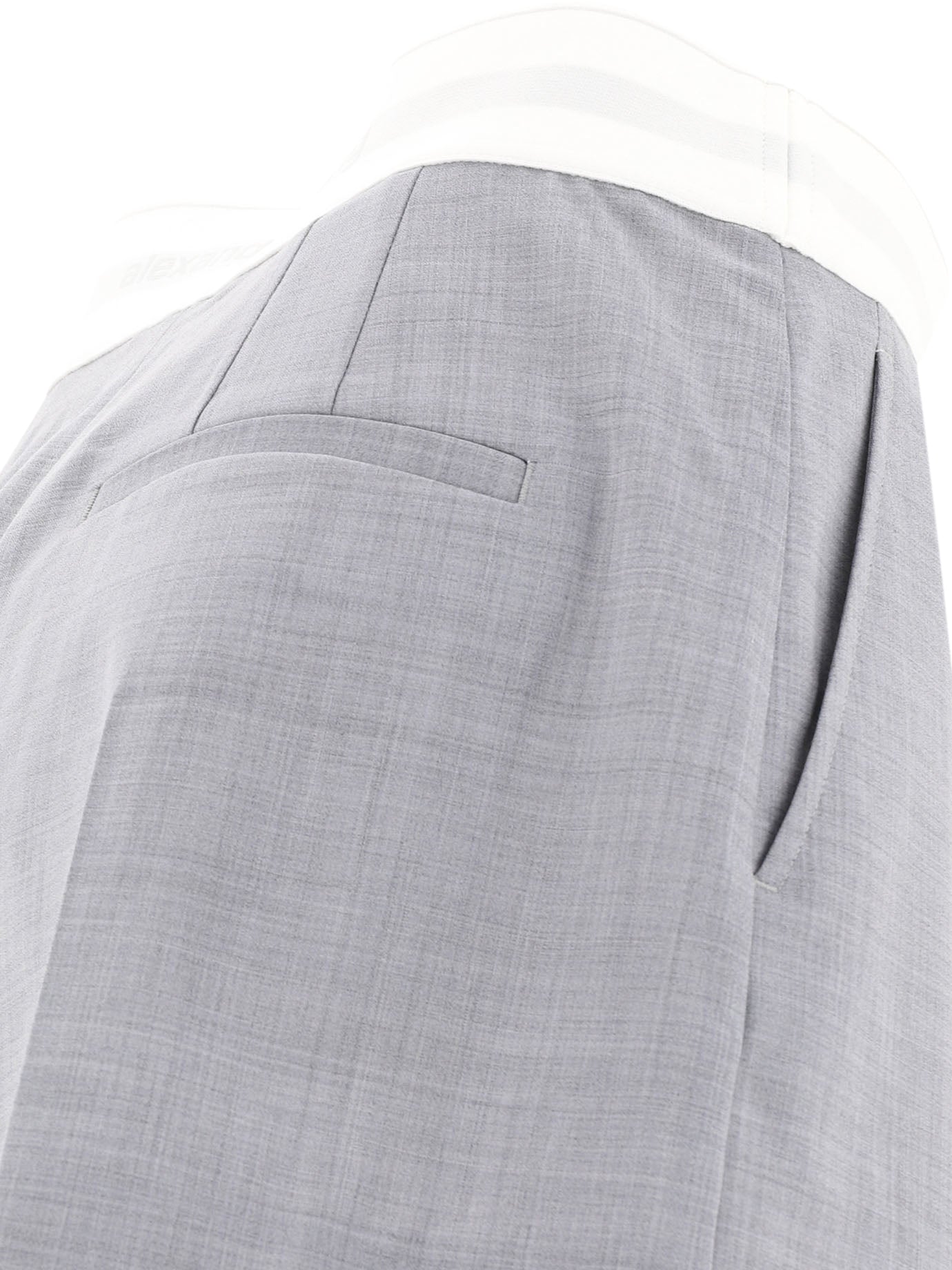 Formal shorts Solid colour  Grey - Alexander Wang Women | PDP | VIETTI Online Store | thumbnail_4