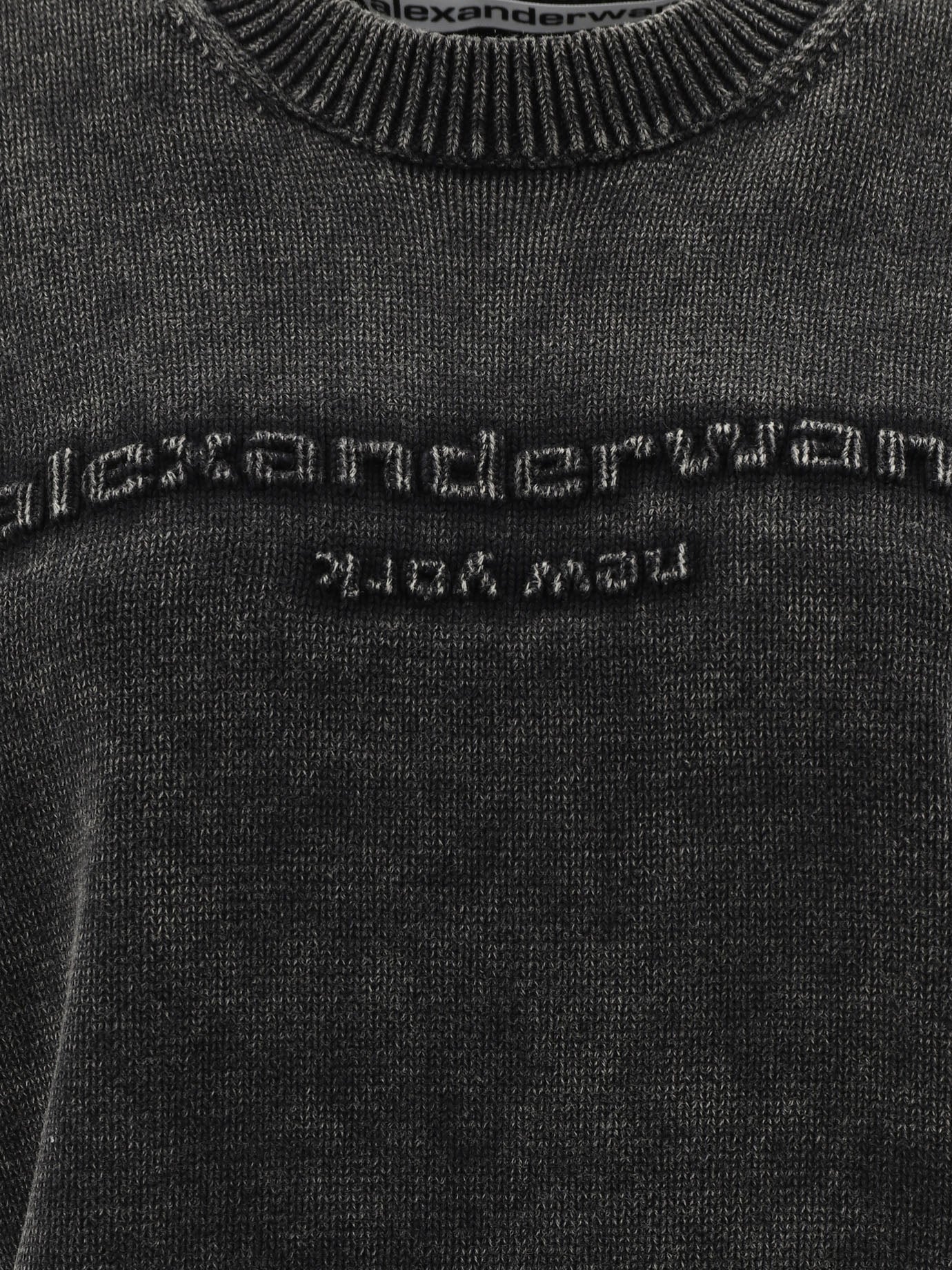 Sweater with oversized logo