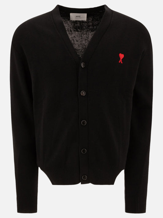 Ami Paris "Ami de Coeur" cardigan Black