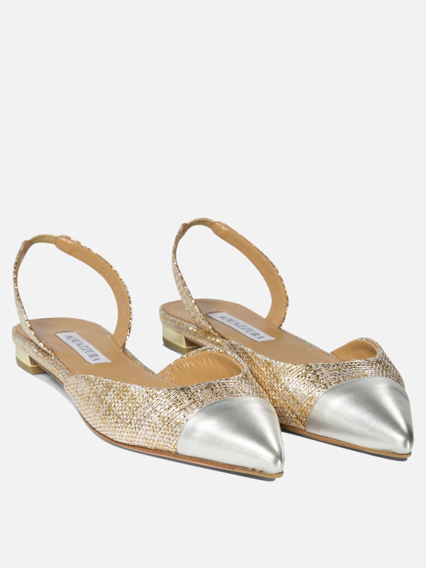 Aquazzura "Milanese" ballet flats Gold