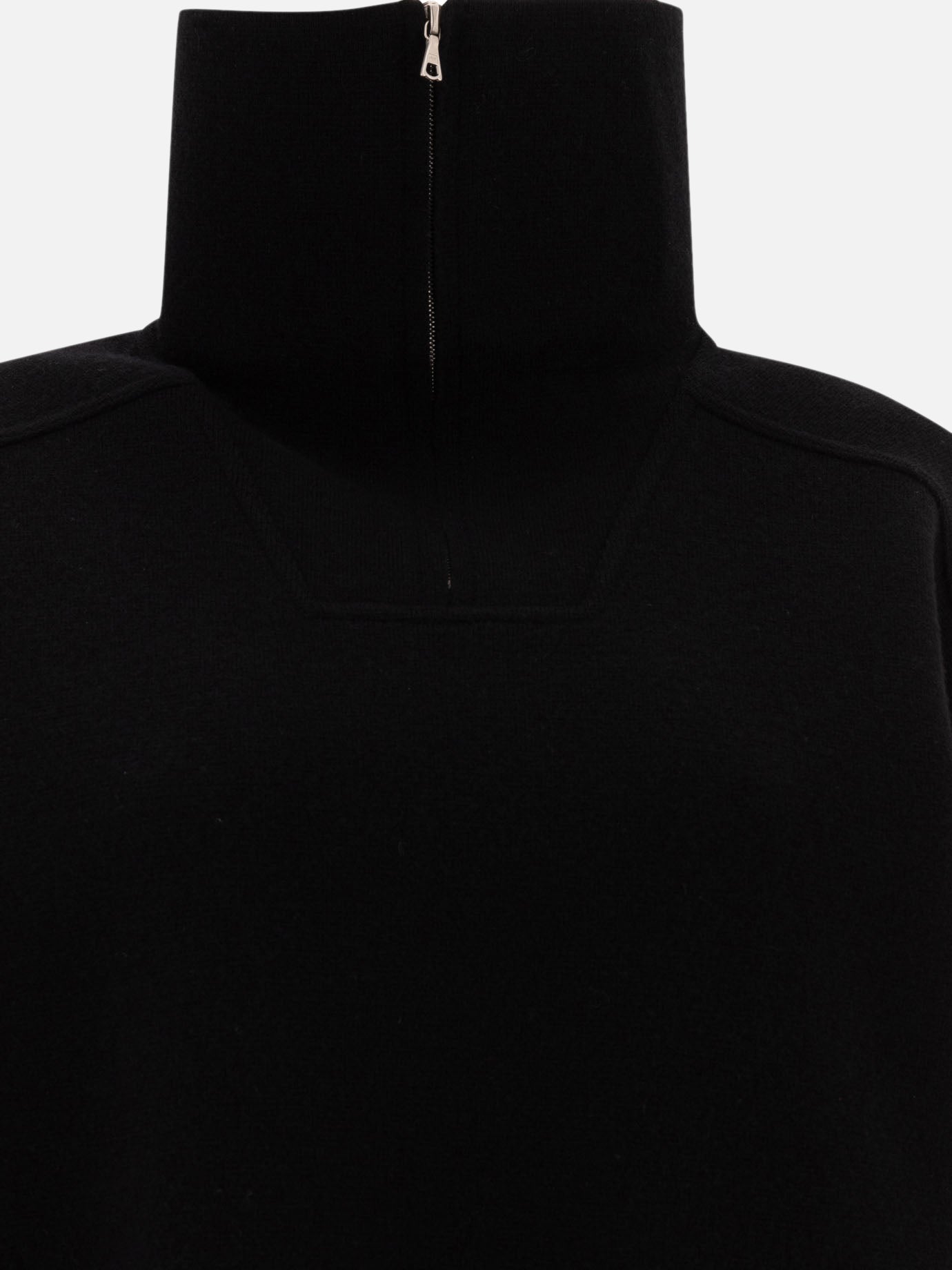 Half zip sweaters Solid colour  Black - Auralee Women | PDP | VIETTI Online Store | thumbnail_3