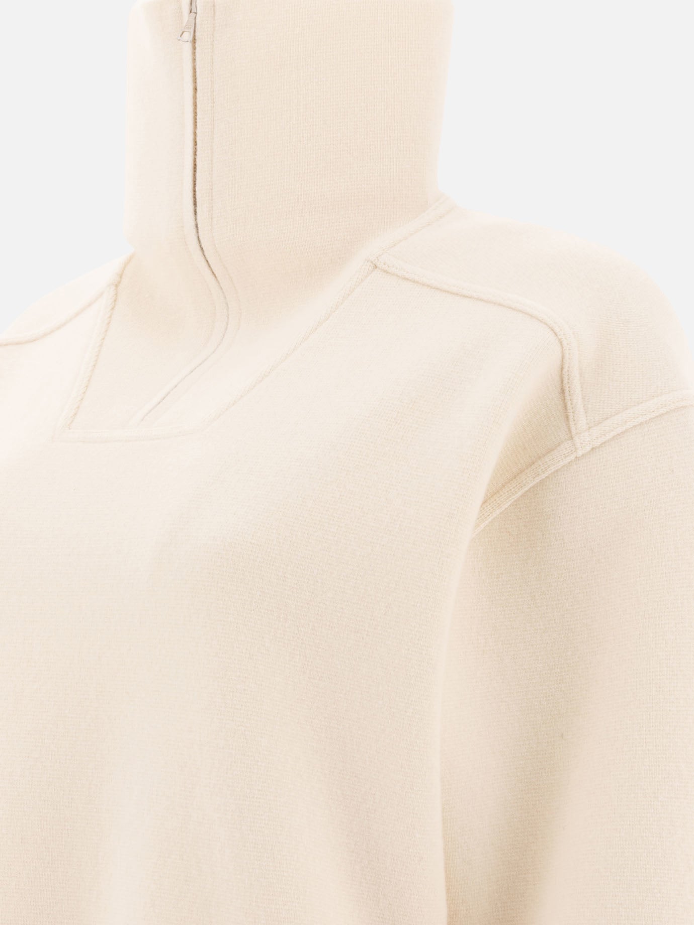 Half zip sweaters Solid colour  White - Auralee Women | PDP | VIETTI Online Store | Zoom-Modal_4

