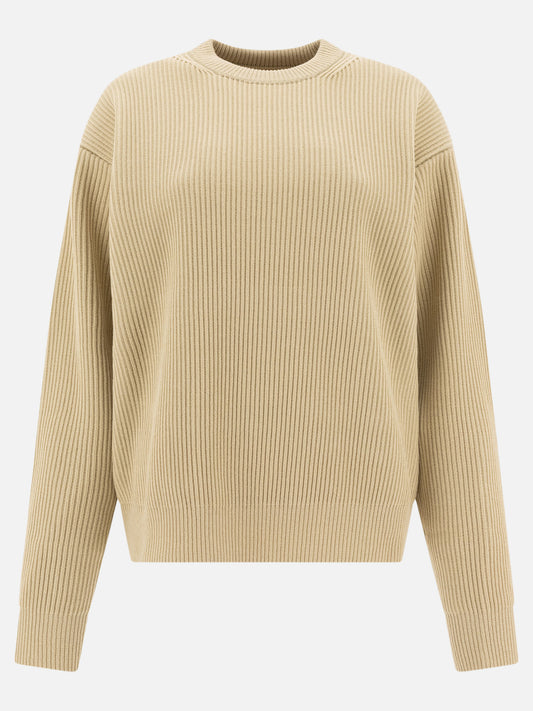 Crewneck sweaters Solid colour  Green - Auralee Women | PDP | VIETTI Online Store 
