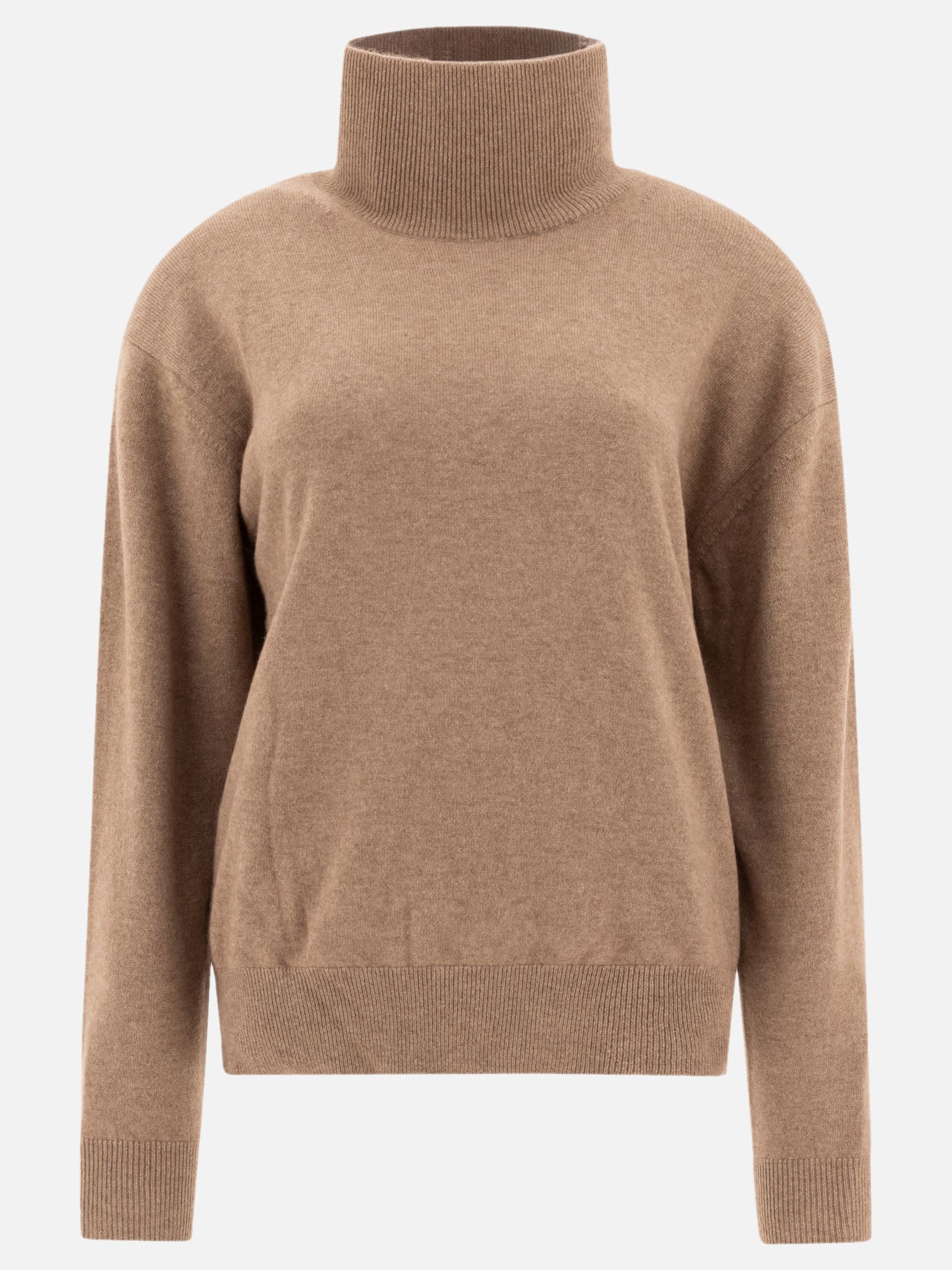 Turtleneck sweaters Solid colour  Brown - Auralee Women | PDP | VIETTI Online Store | thumbnail