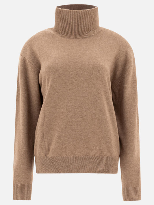 Turtleneck sweaters Solid colour  Brown - Auralee Women | PLP | VIETTI Online Store 
