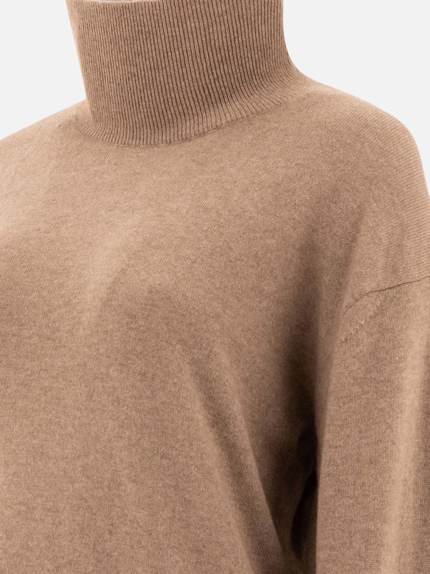Turtleneck sweaters Solid colour  Brown - Auralee Women | PDP | VIETTI Online Store | thumbnail_4