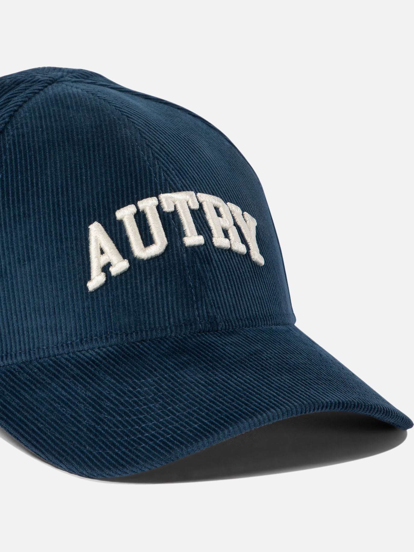 Autry Corduroy baseball cap with embroidery Blue