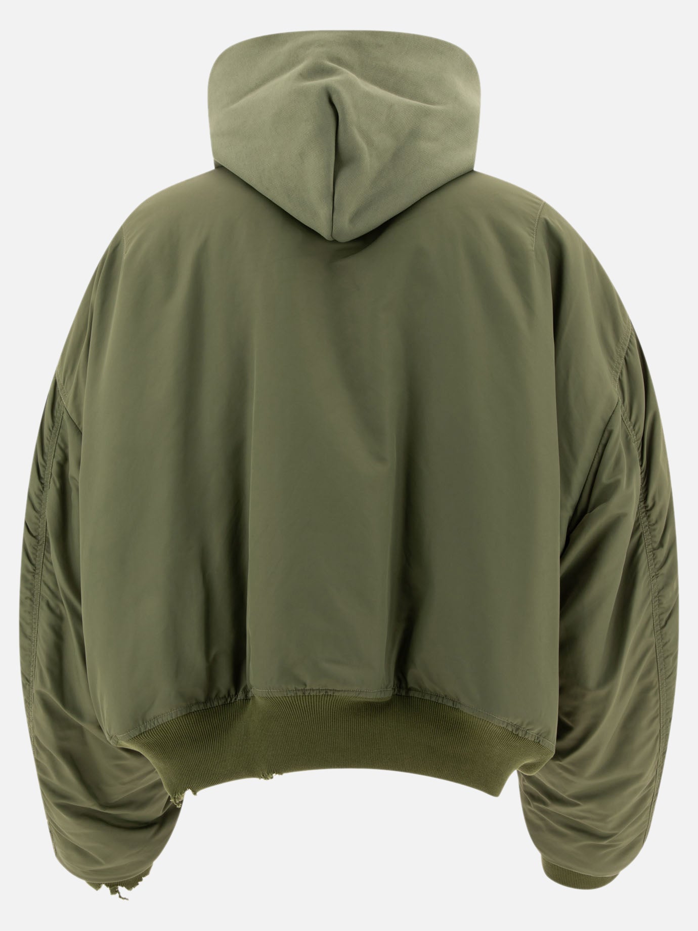 Balenciaga Bomber jacket with contrasting interior Green