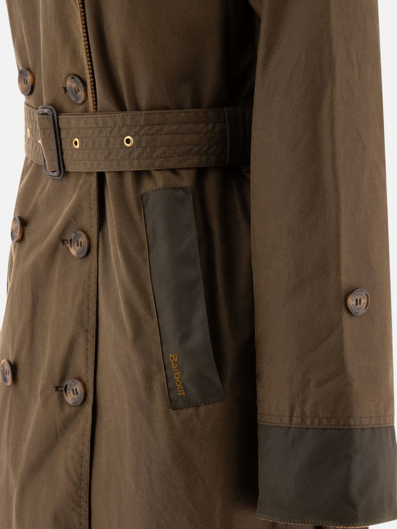 Raincoats & Trench coats Solid colour  Green - Barbour Women | PDP | VIETTI Online Store | Zoom-Modal_4
