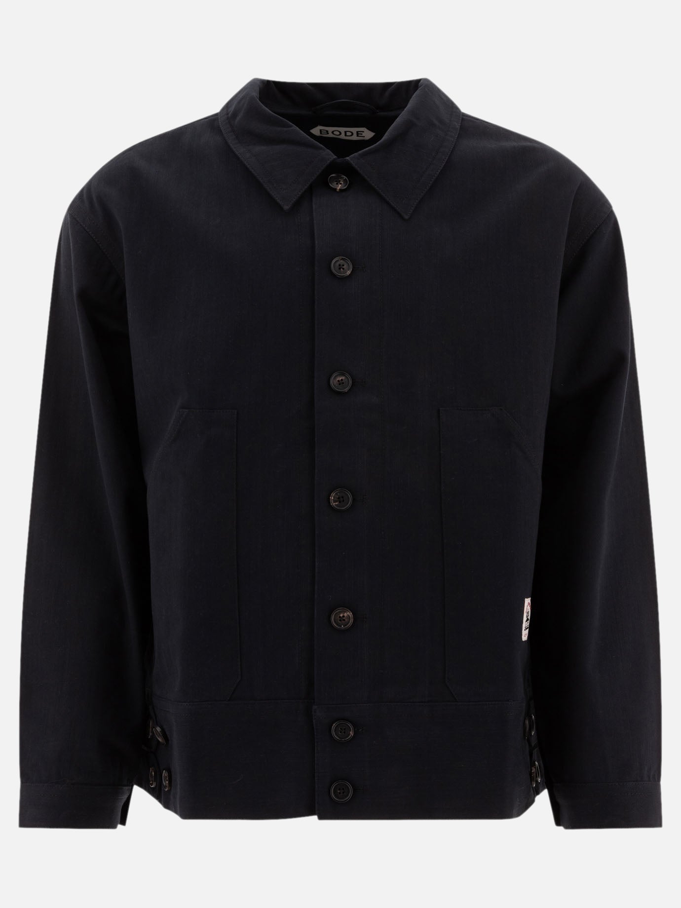 Bode "Knolly Brook Side Tab" jacket Black