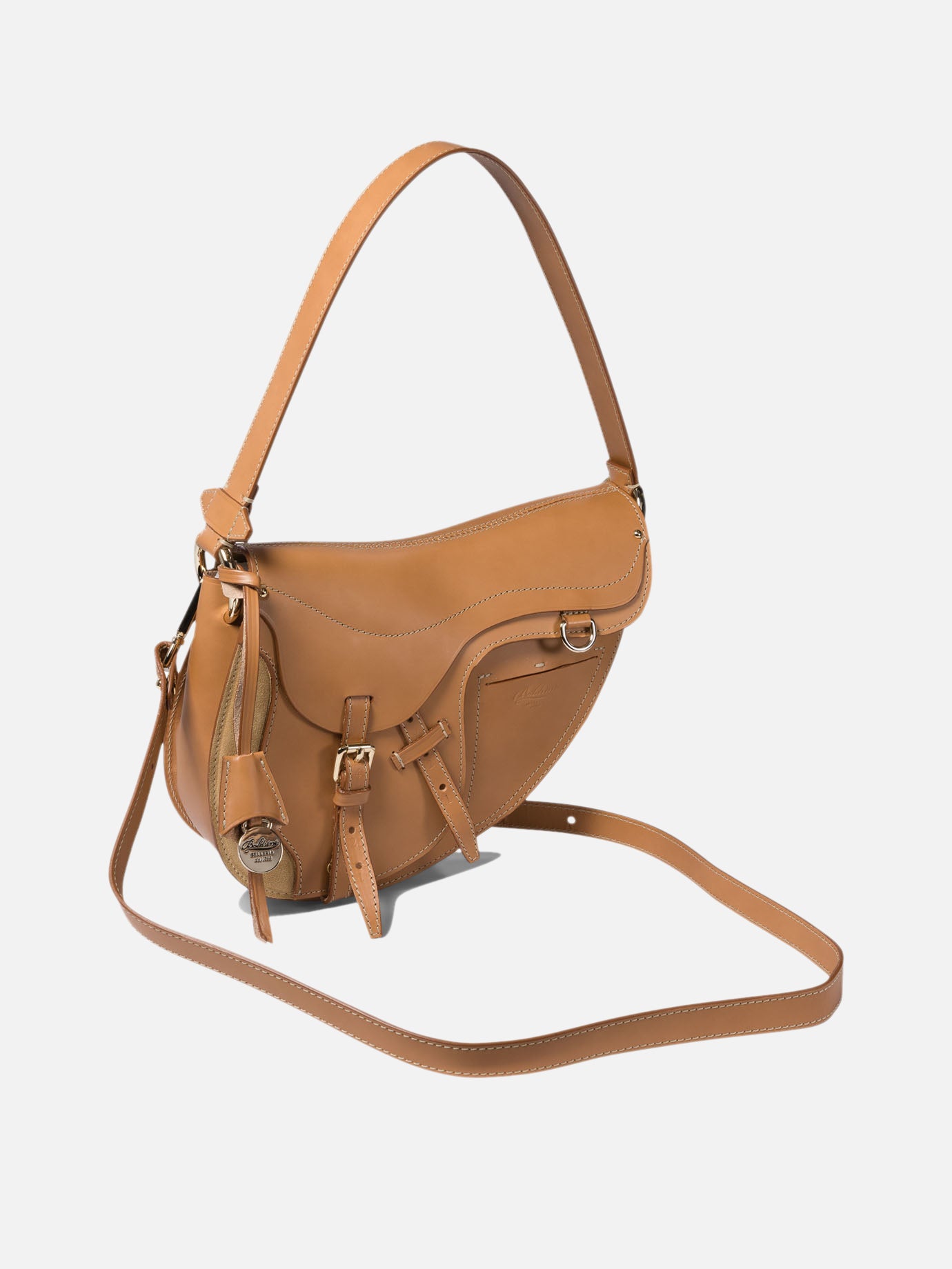 Boldrini Selleria "Sveva" shoulder bag Beige