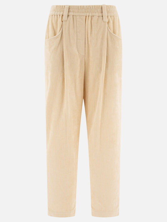 "Baggy" corduroy trousers