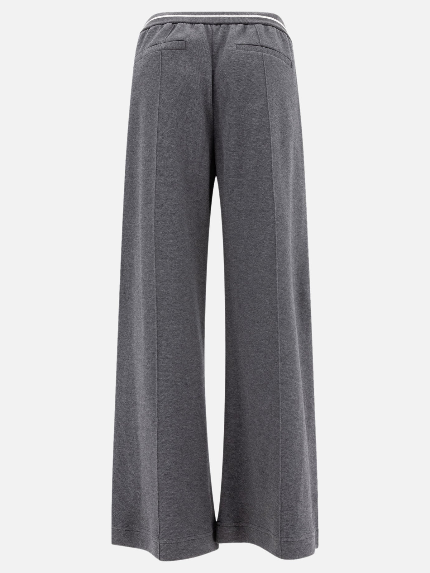 Brunello Cucinelli Techno cotton trousers Grey