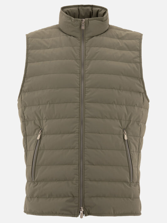 Bonded taffeta lightweight down vest