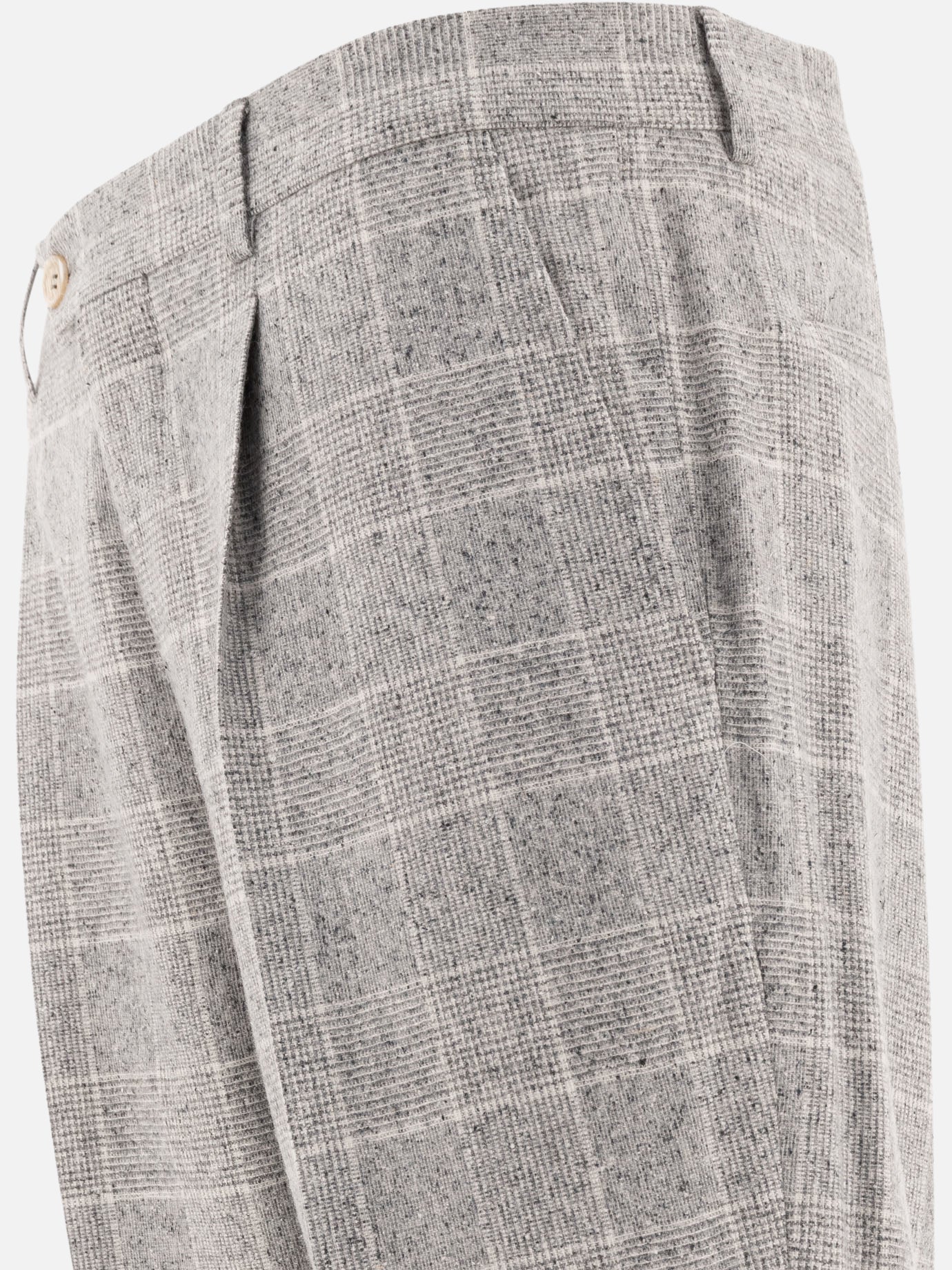 Brunello Cucinelli Prince of Wales tailored trousers Grey