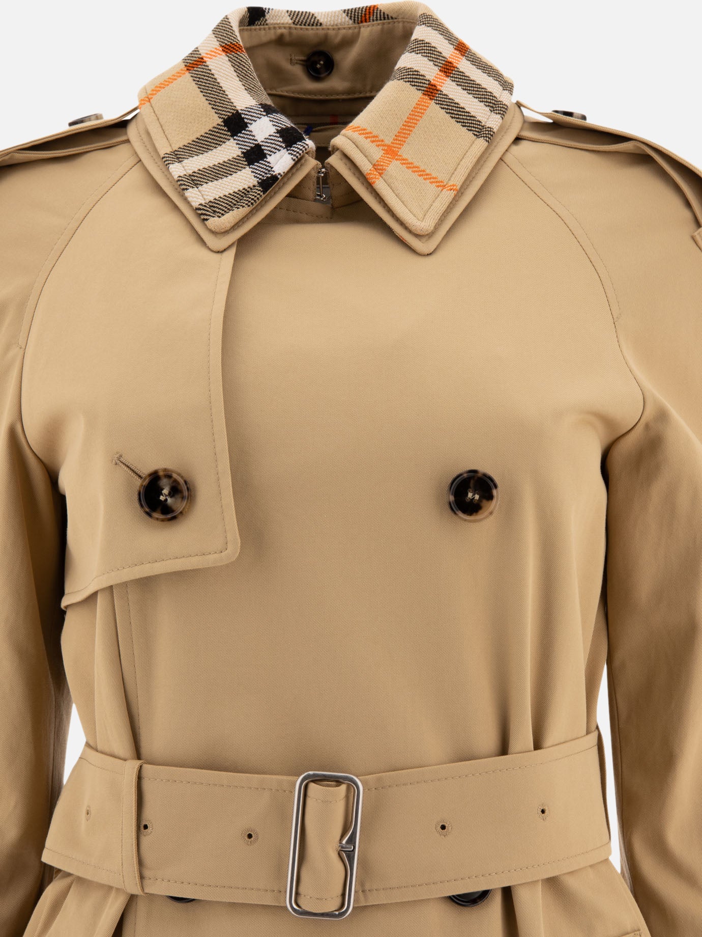 Raincoats & Trench coats Solid colour  Beige - Burberry Women | PDP | VIETTI Online Store | thumbnail_3