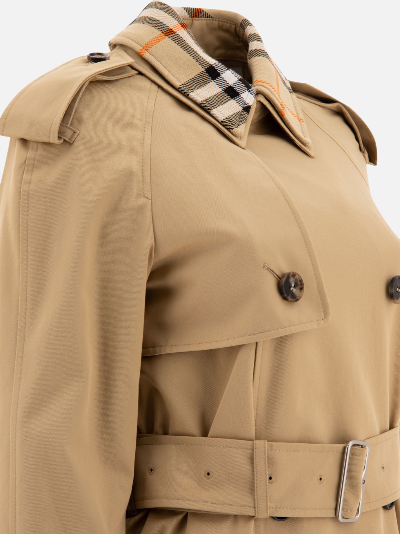 Raincoats & Trench coats Solid colour  Beige - Burberry Women | PDP | VIETTI Online Store | Zoom-Modal_4
