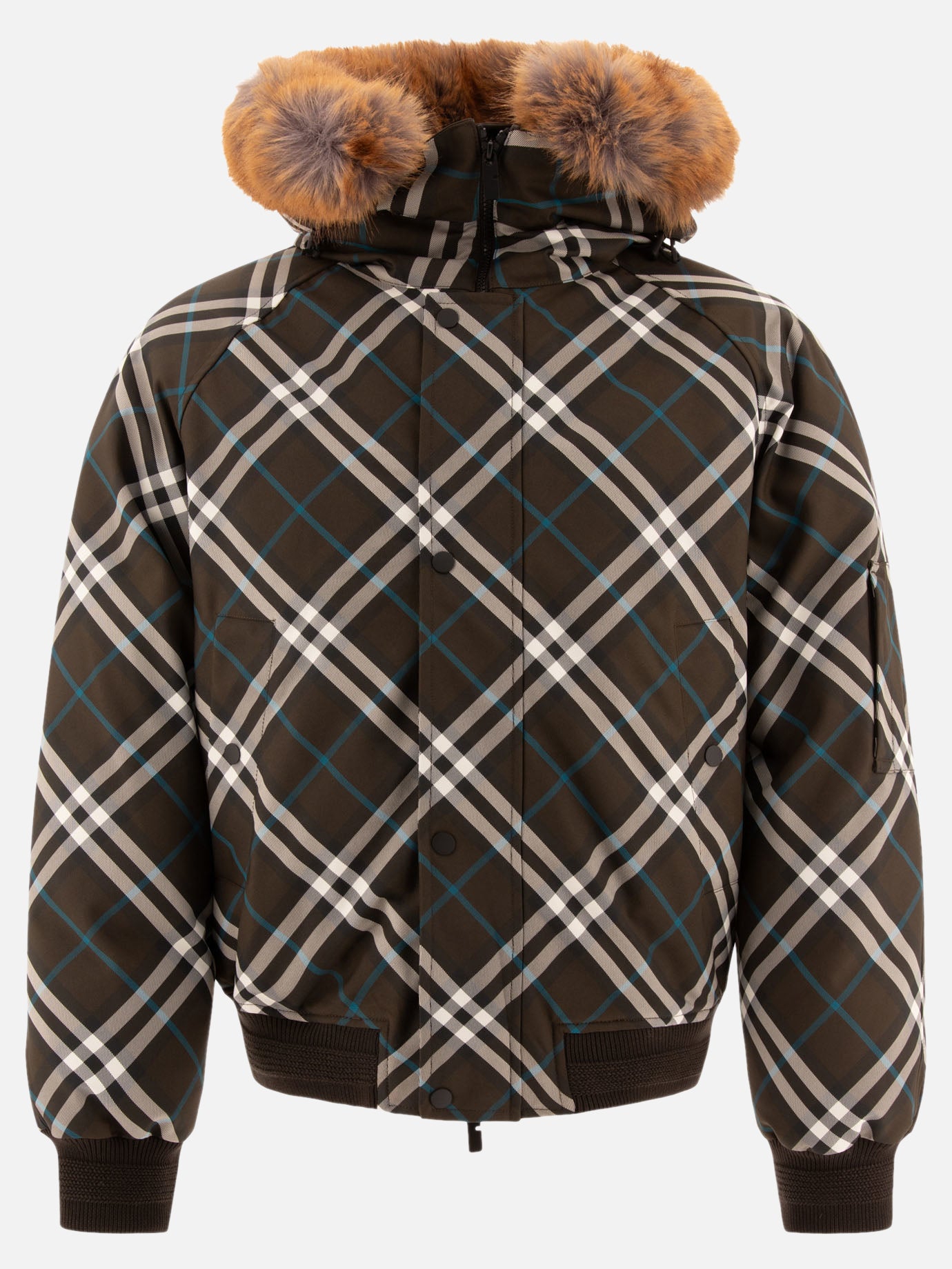 Down jackets Check  Green - Burberry Men | PDP | VIETTI Online Store | thumbnail