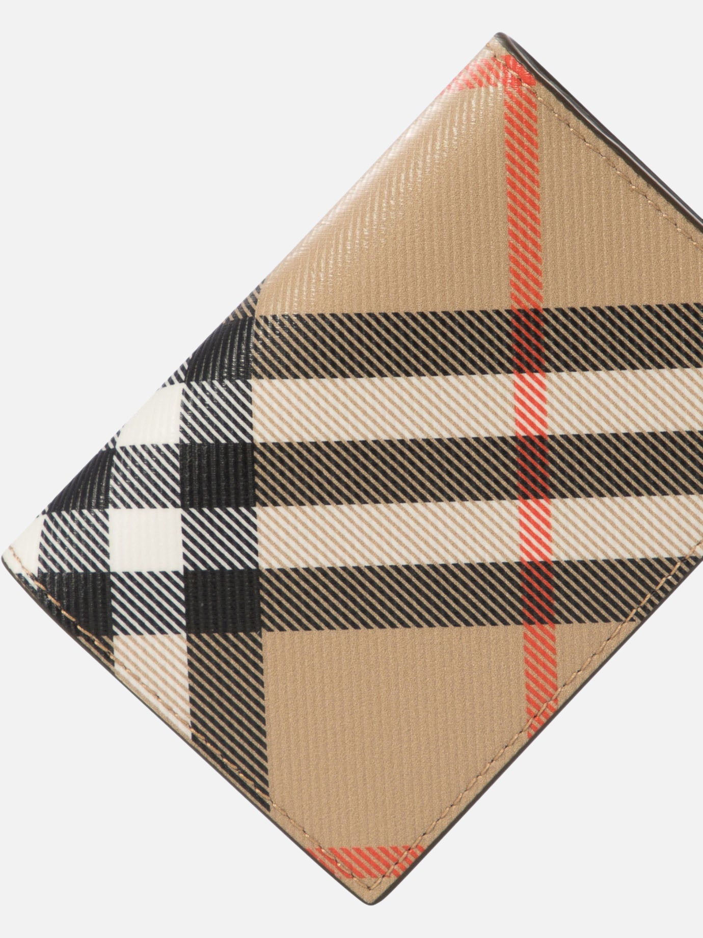 Burberry "Check" bi-fold card holder Beige