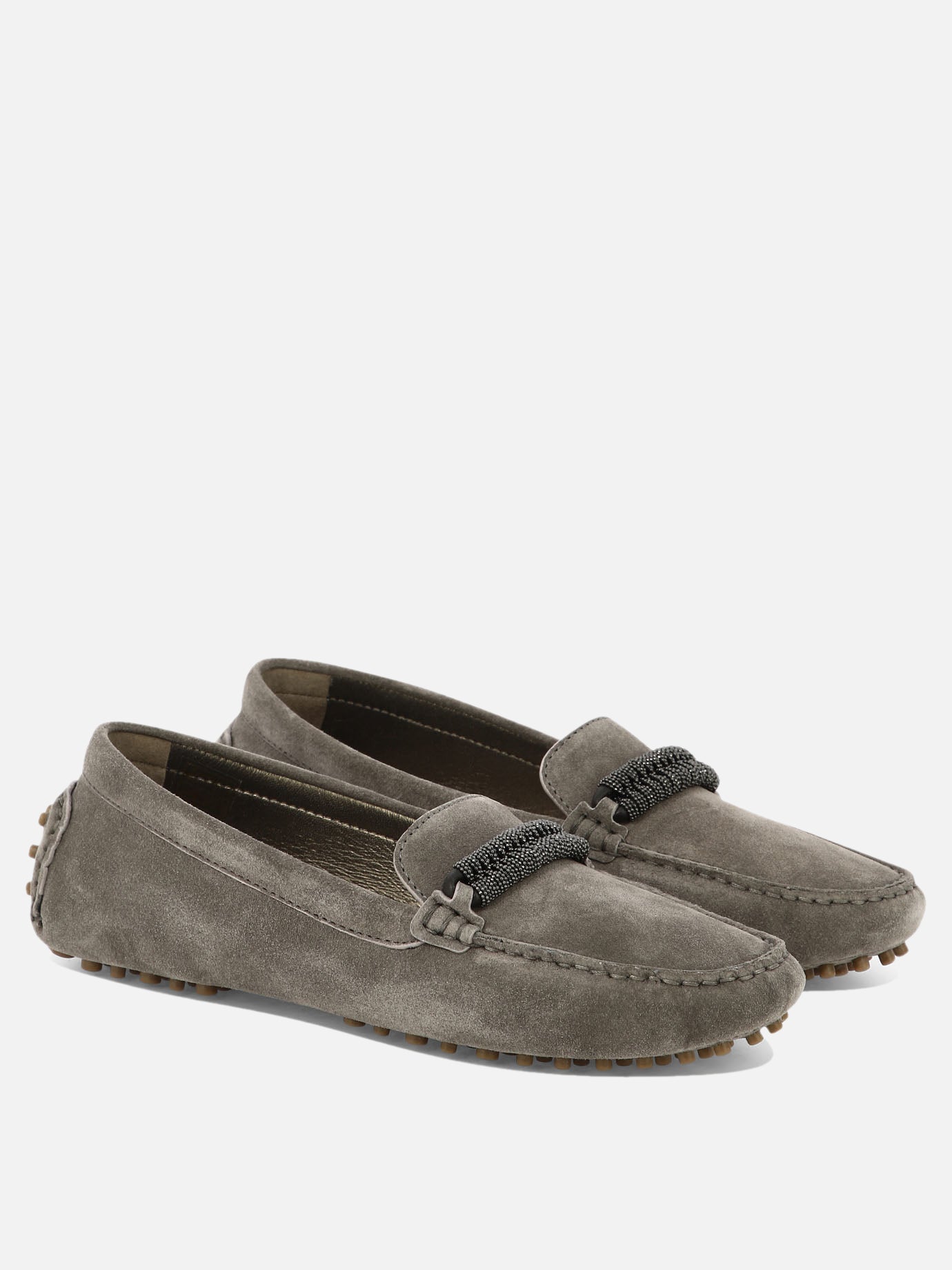 Loafers 100% suede - 100% rubber  Brown - Brunello Cucinelli Women | PDP | VIETTI Online Store | Zoom-Modal_2
