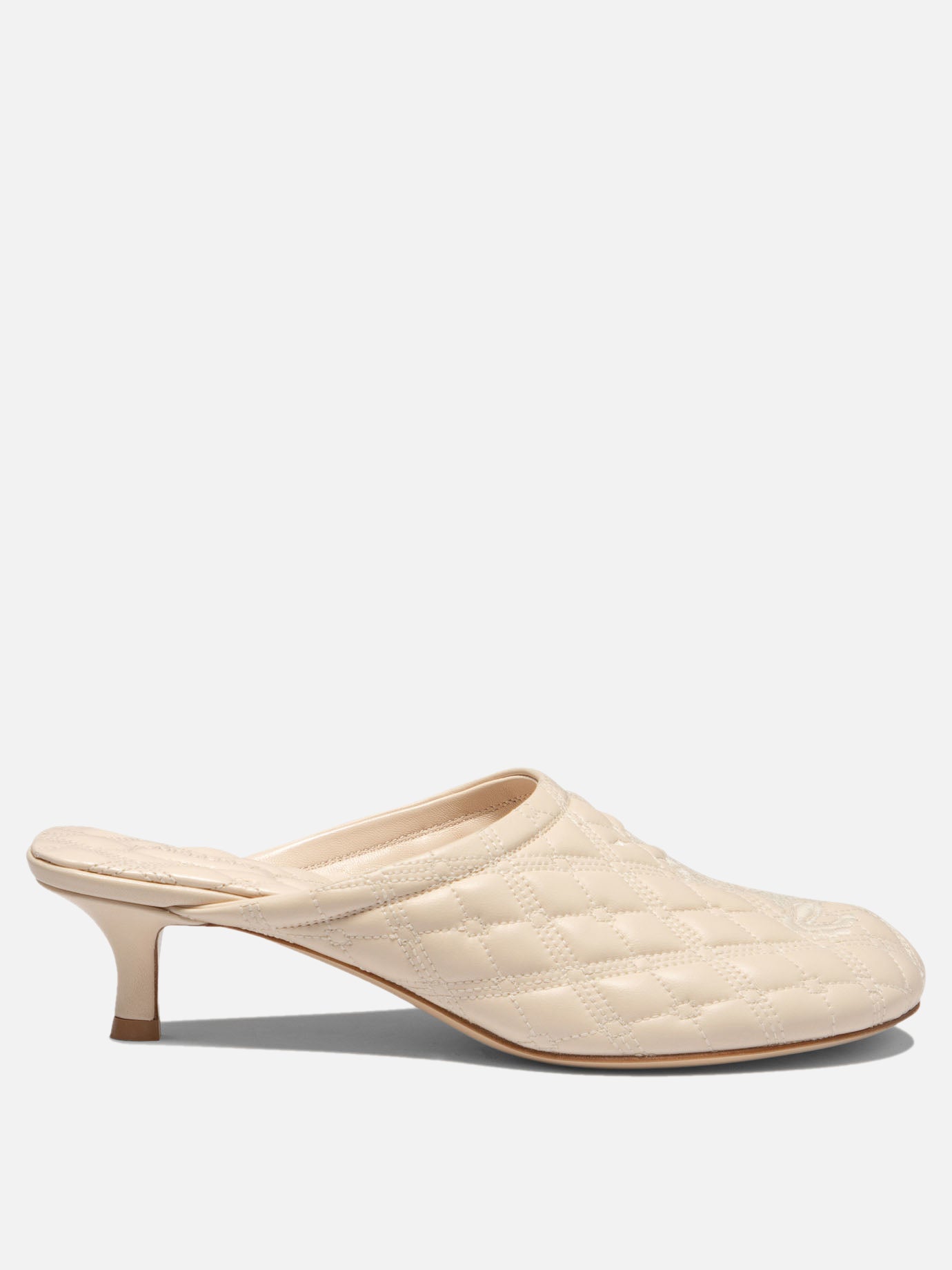 Mules 75% calf leather 25% polyester - 100% leather  Beige - Burberry Women | PDP | VIETTI Online Store | thumbnail